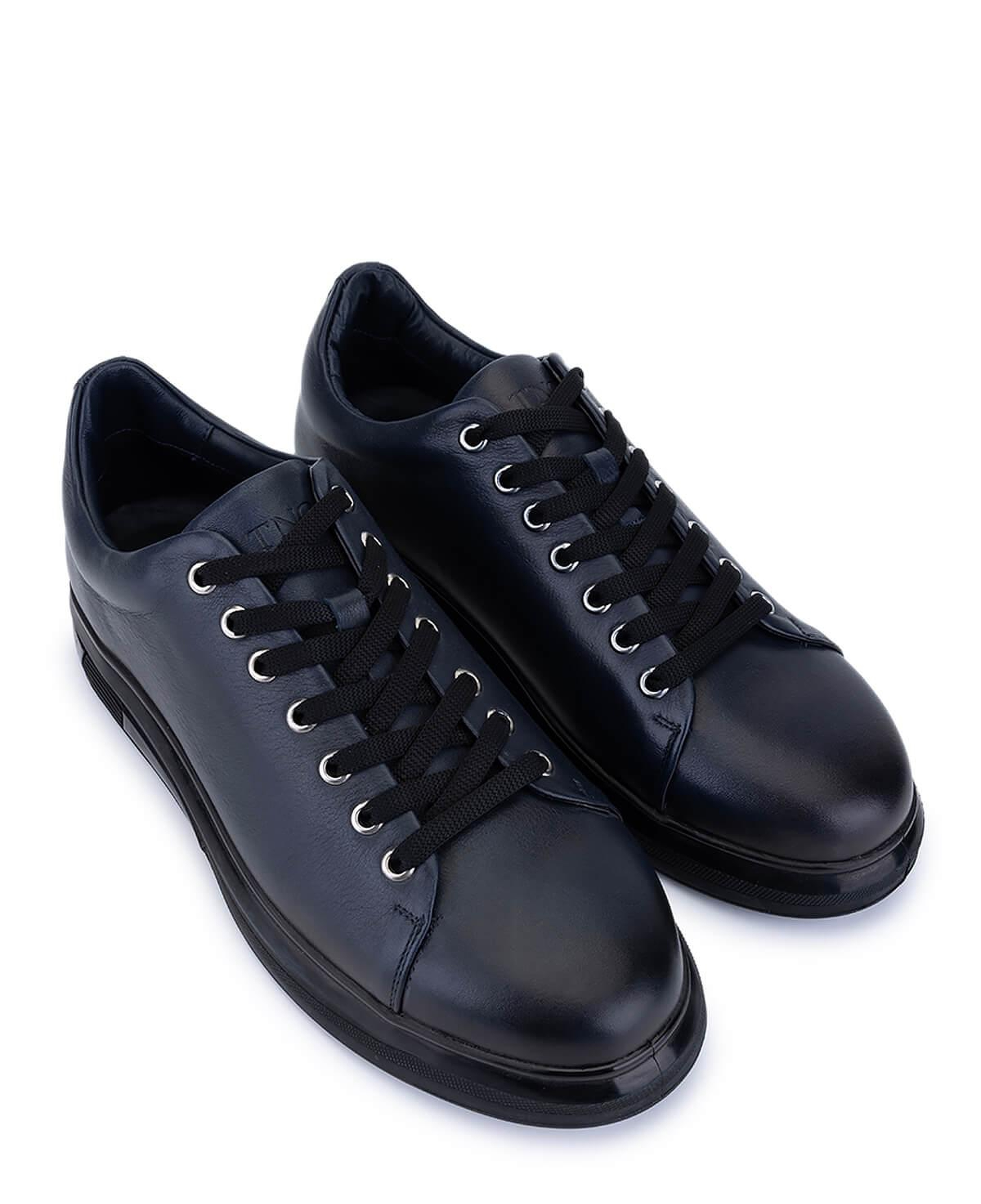 Tamer Tanca Erkek Hakiki Deri Lacivert Sneakers & Spor Ayakkabı