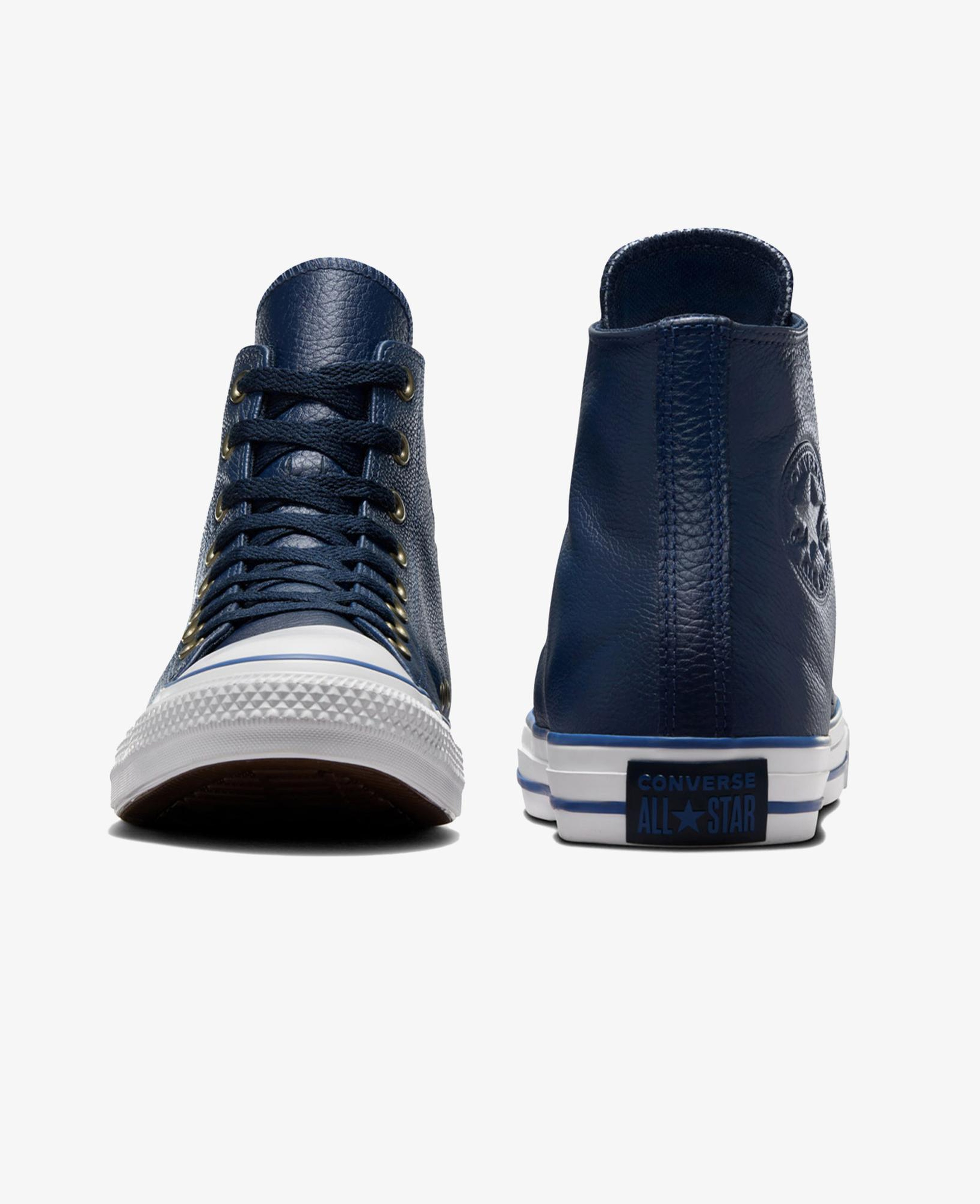 Converse Chuck Taylor All Star Unisex Lacivert Deri Sneaker