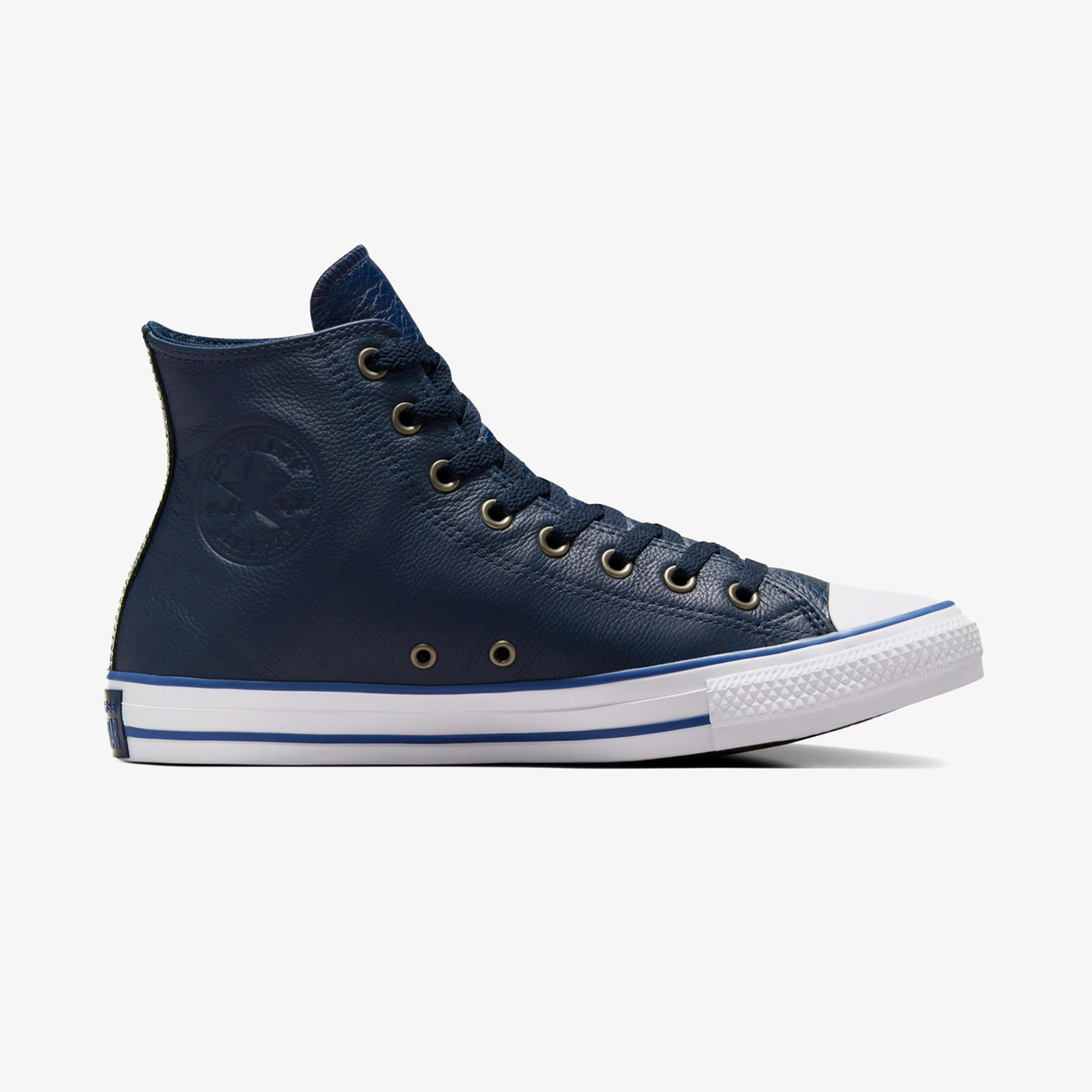 Converse Chuck Taylor All Star Unisex Lacivert Deri Sneaker