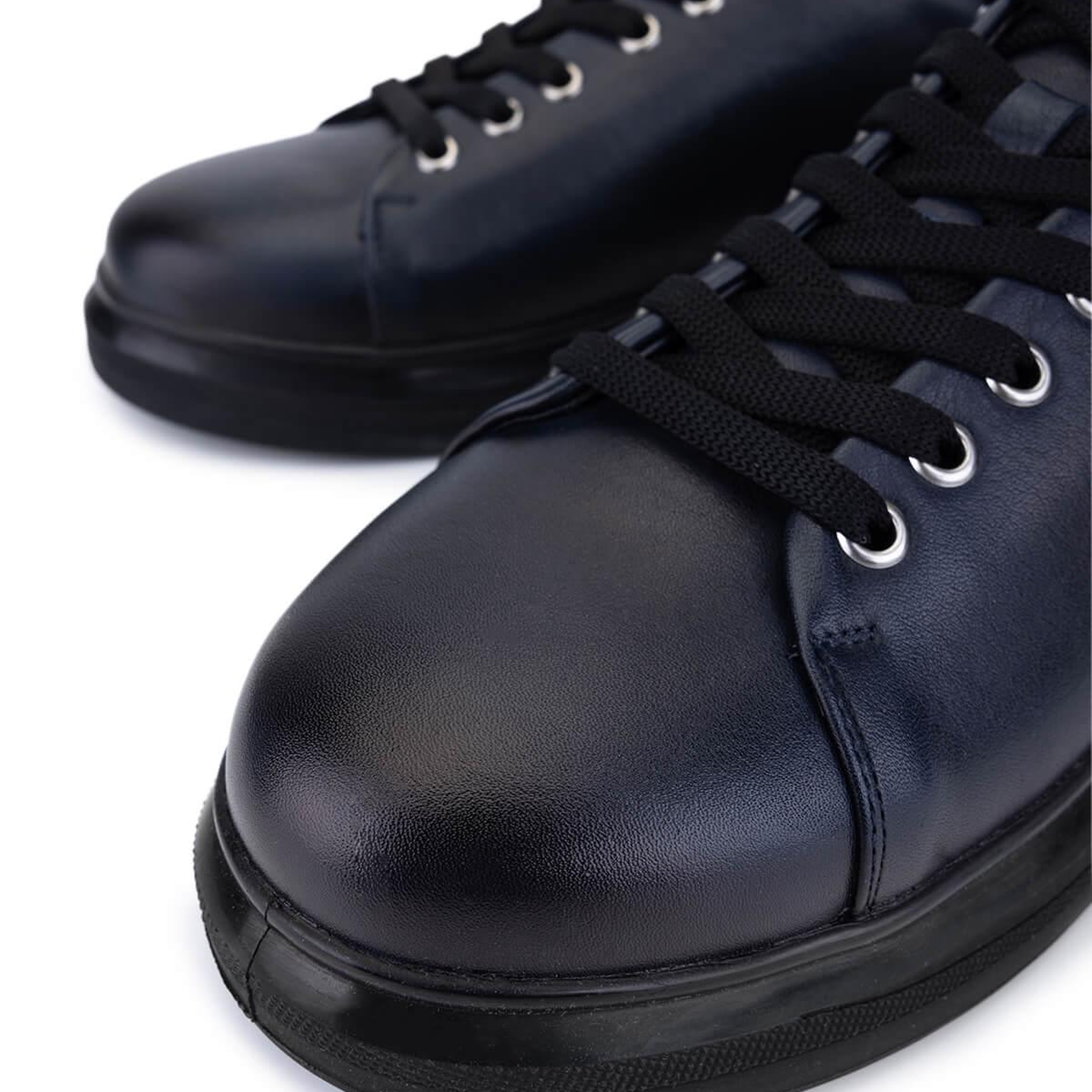 Tamer Tanca Erkek Hakiki Deri Lacivert Sneakers & Spor Ayakkabı