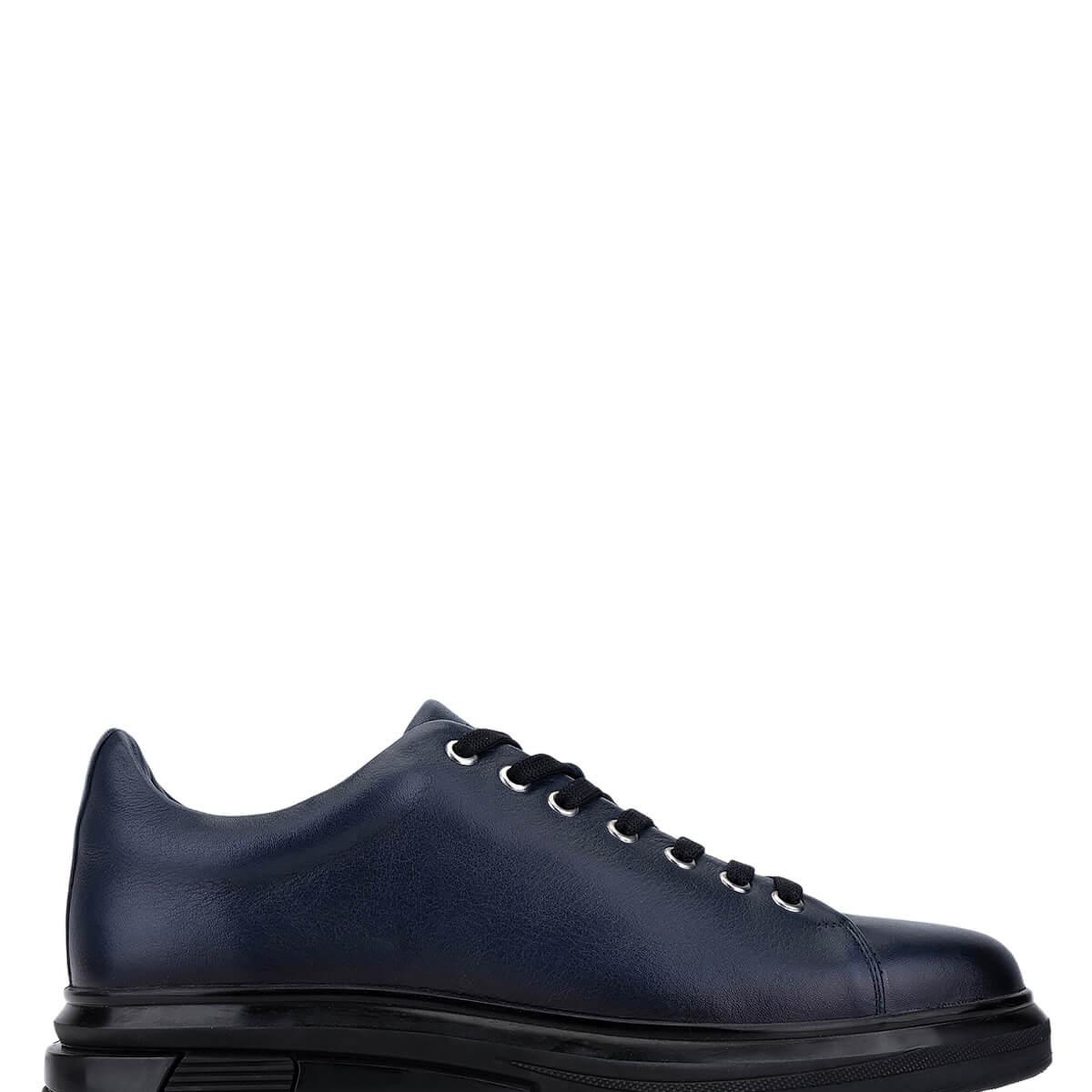 Tamer Tanca Erkek Hakiki Deri Lacivert Sneakers & Spor Ayakkabı