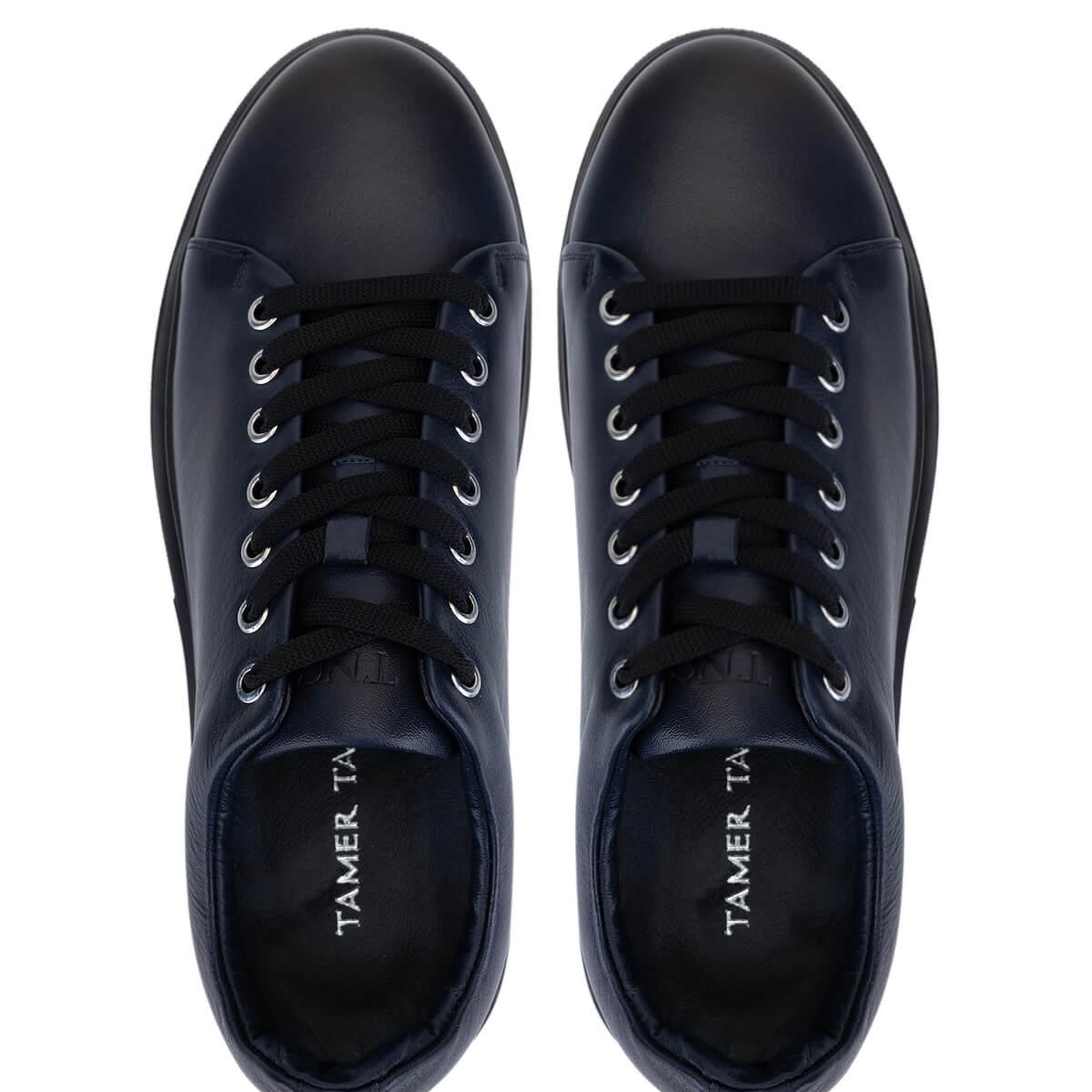 Tamer Tanca Erkek Hakiki Deri Lacivert Sneakers & Spor Ayakkabı