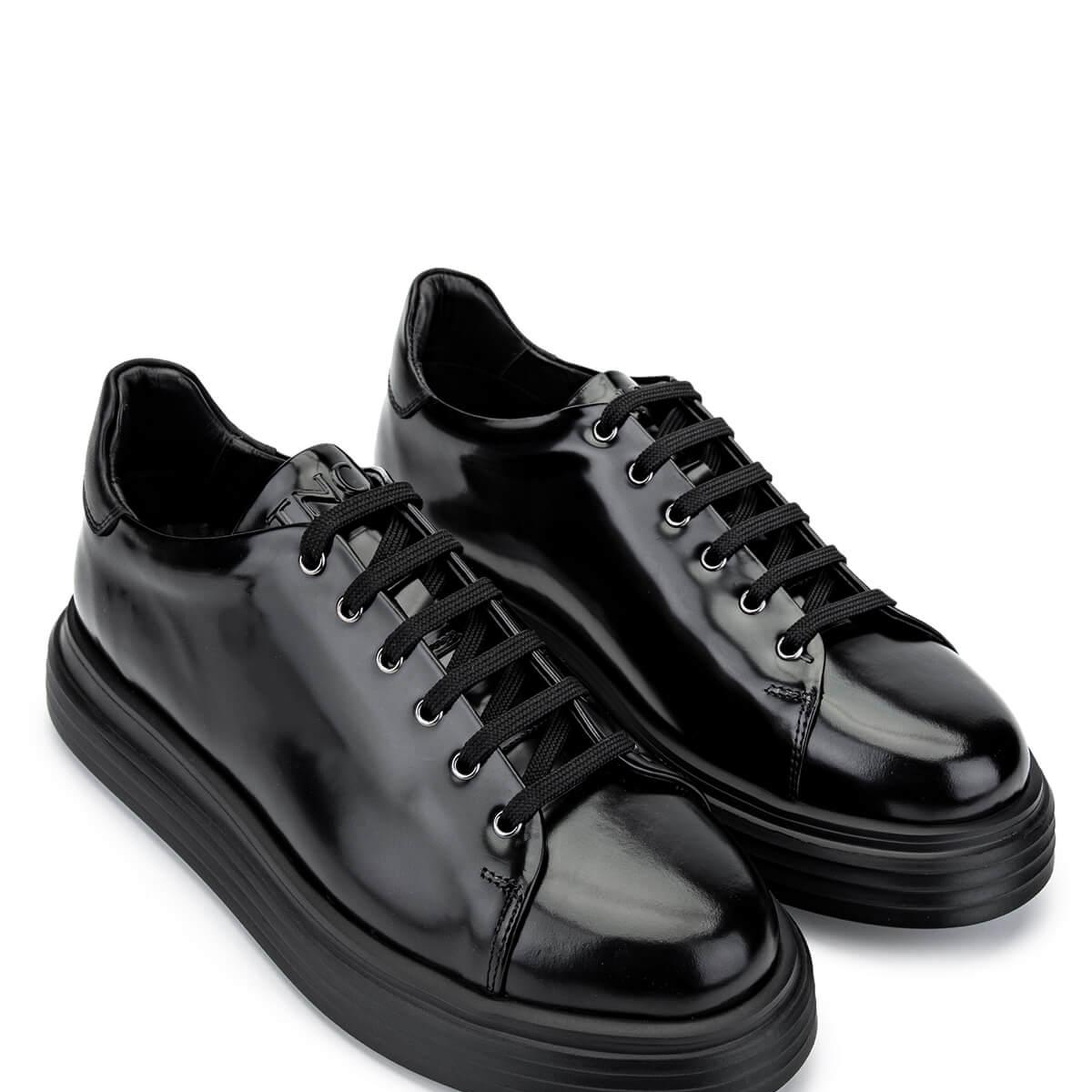 Tamer Tanca Erkek Hakiki Deri Siyah Açma Sneakers & Spor Ayakkabı