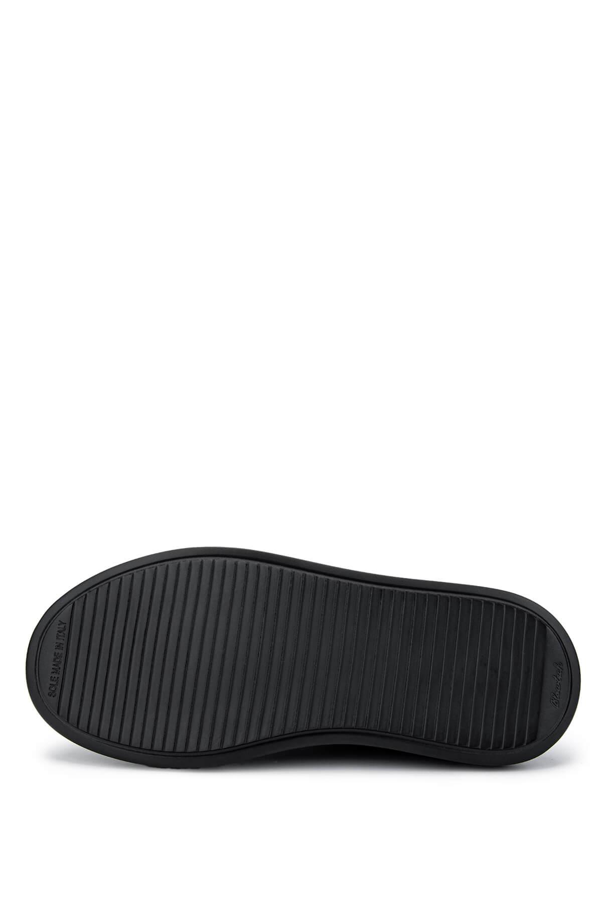 Tamer Tanca Erkek Hakiki Deri Siyah Açma Sneakers & Spor Ayakkabı