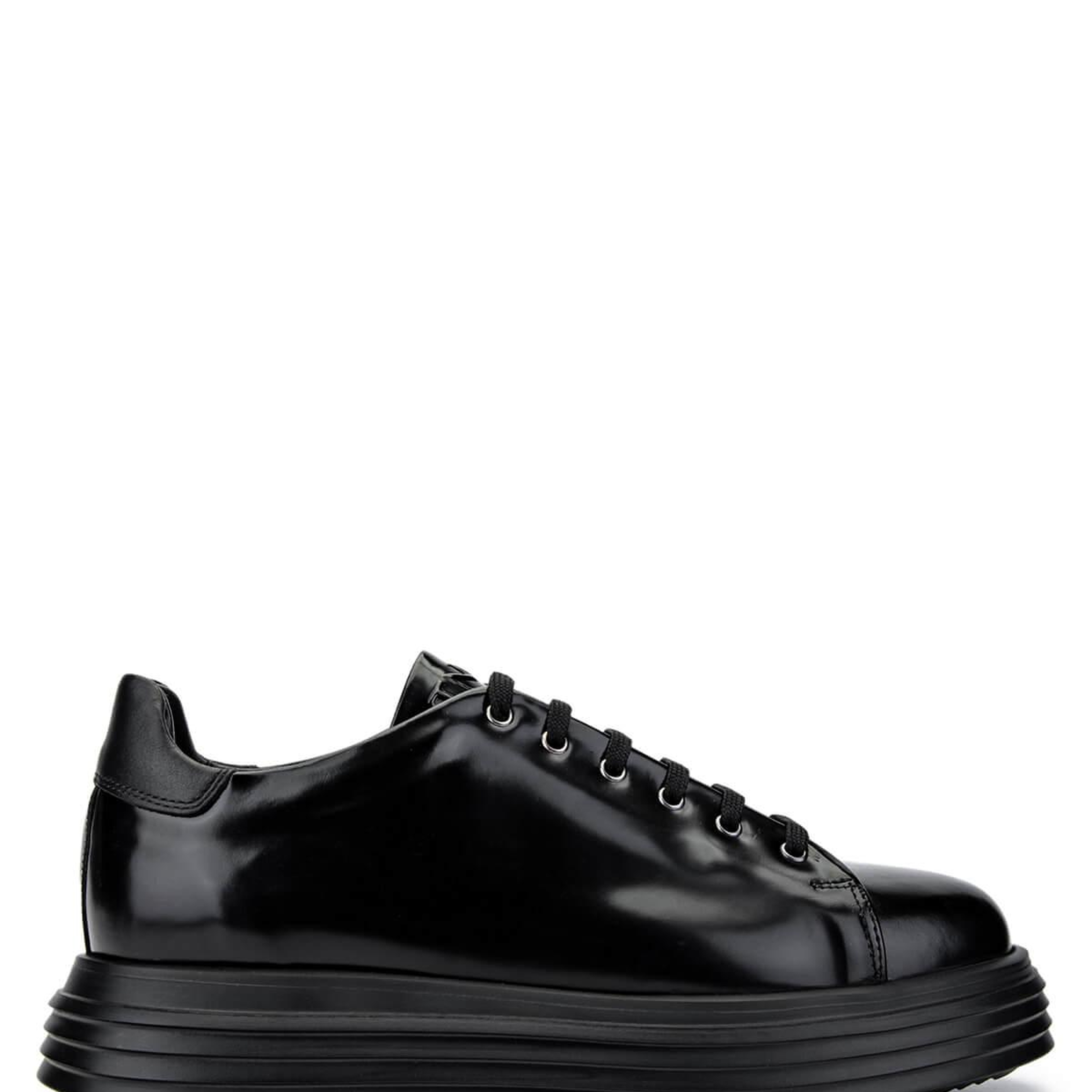 Tamer Tanca Erkek Hakiki Deri Siyah Açma Sneakers & Spor Ayakkabı