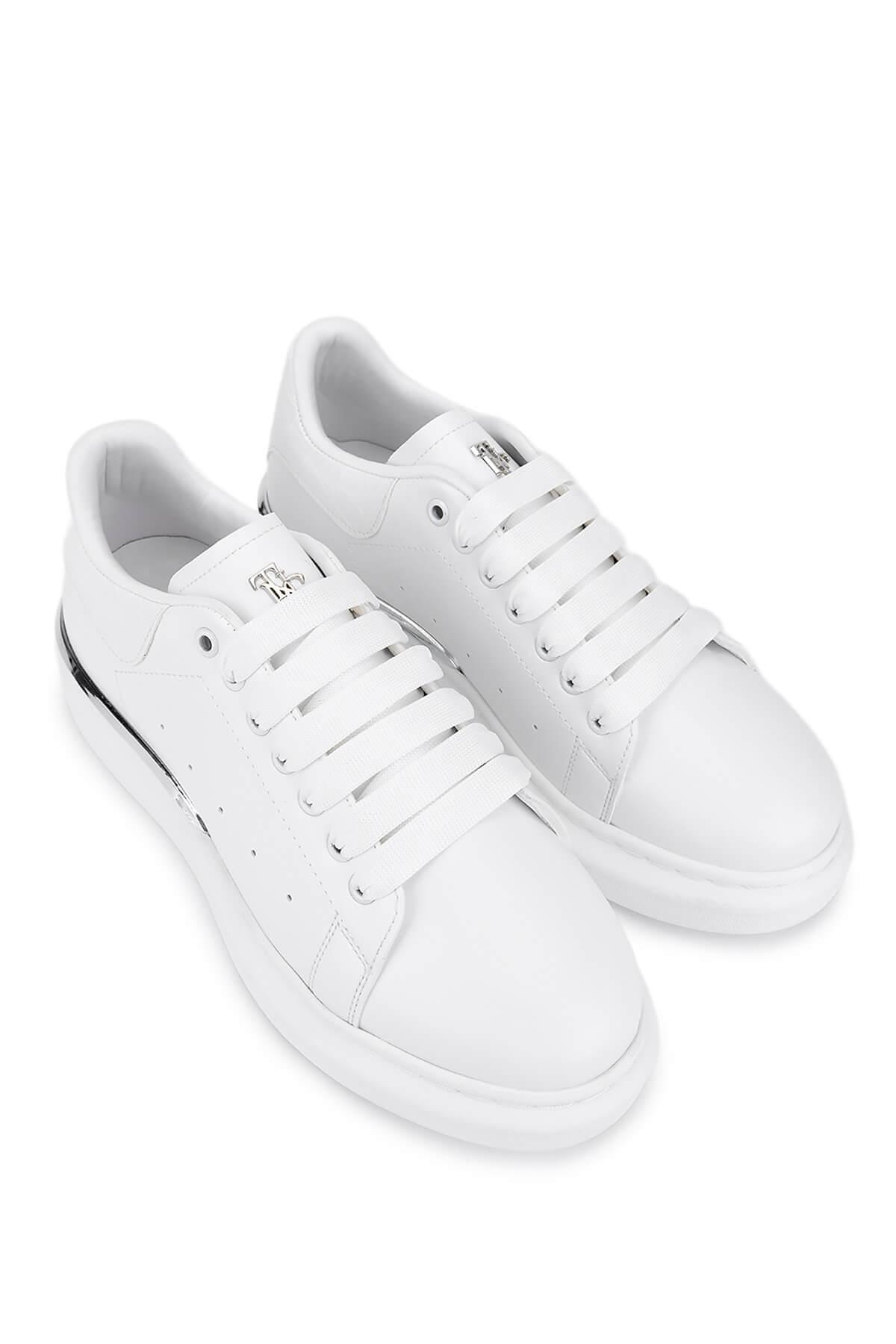 Tamer Tanca Erkek Vegan Beyaz Sneakers & Spor Ayakkabı