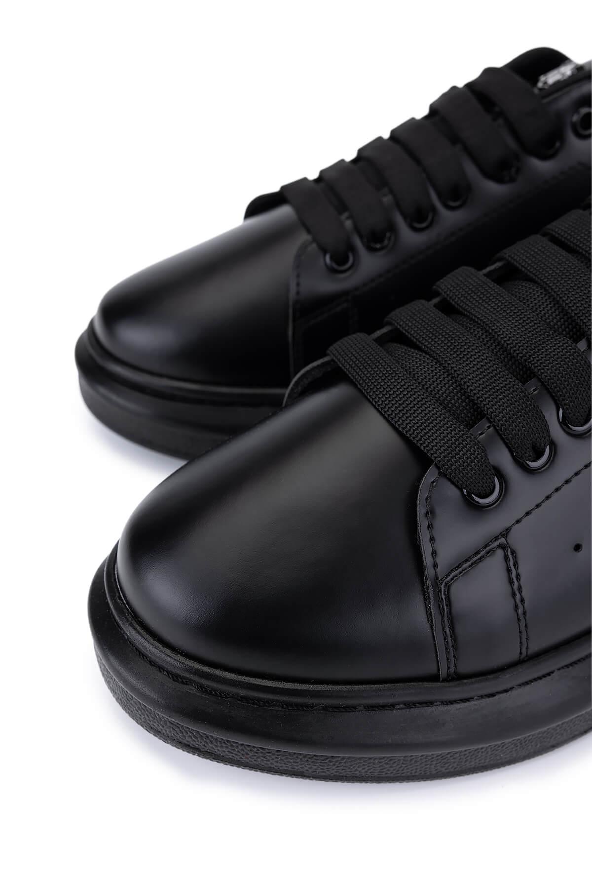 Tamer Tanca Erkek Vegan Siyah Sneakers & Spor Ayakkabı