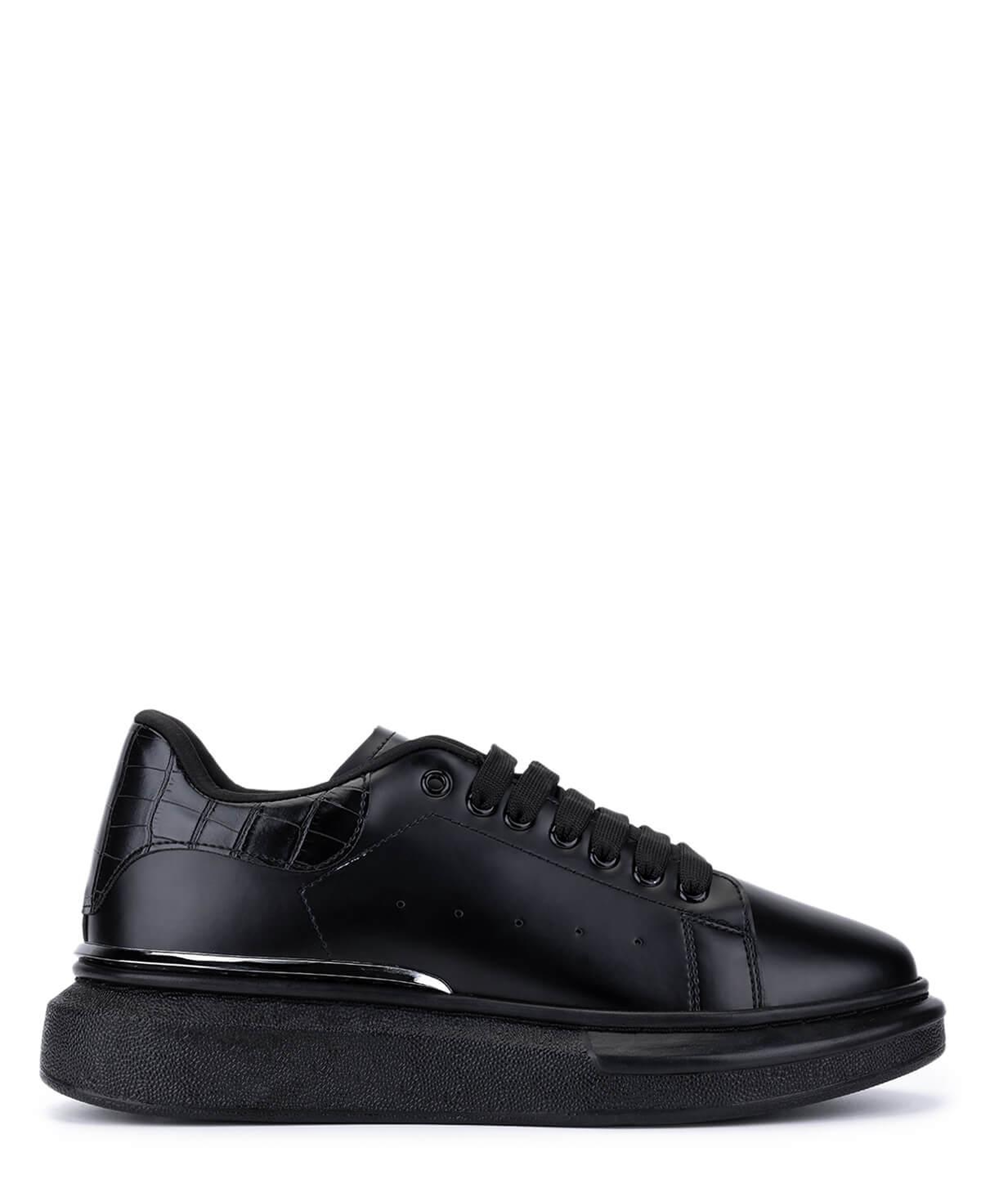 Tamer Tanca Erkek Vegan Siyah Sneakers & Spor Ayakkabı