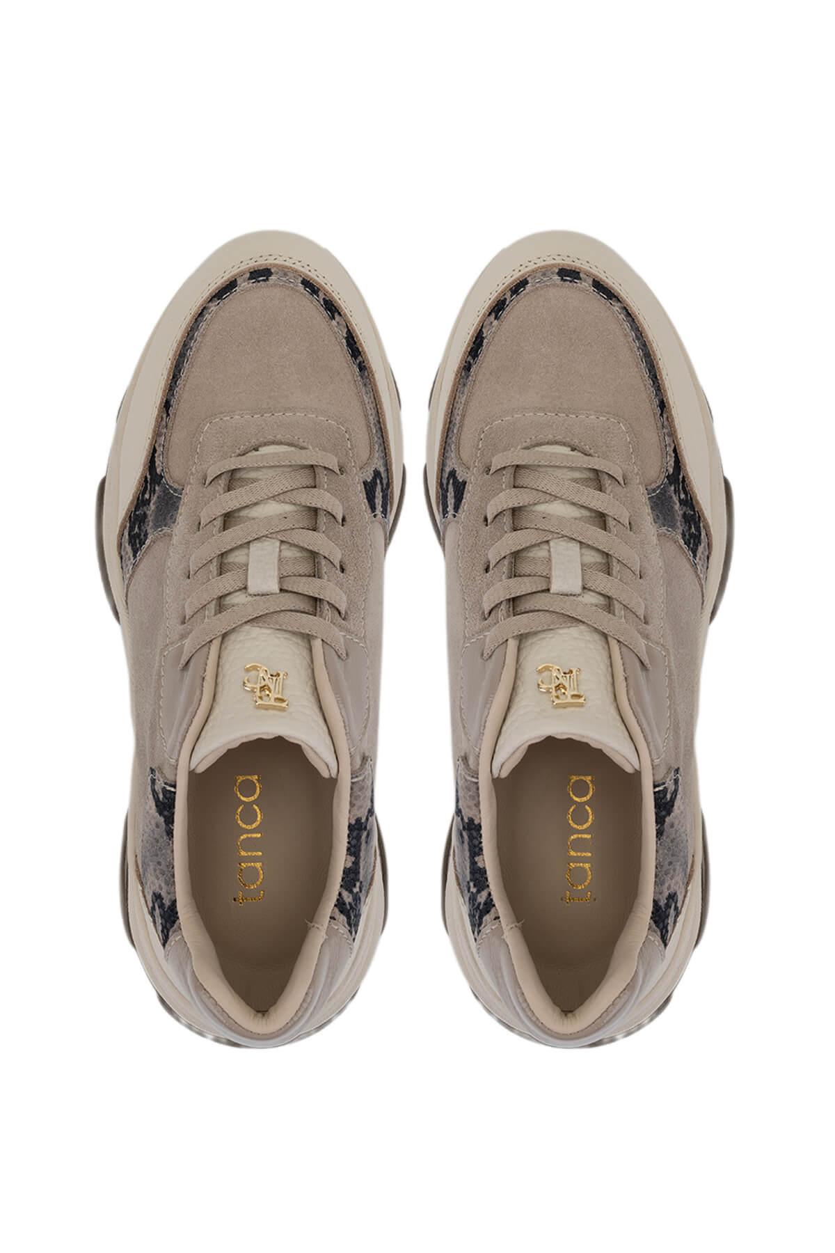 Tamer Tanca Kadın Hakiki Deri Bej Süet Sneakers & Spor Ayakkabı