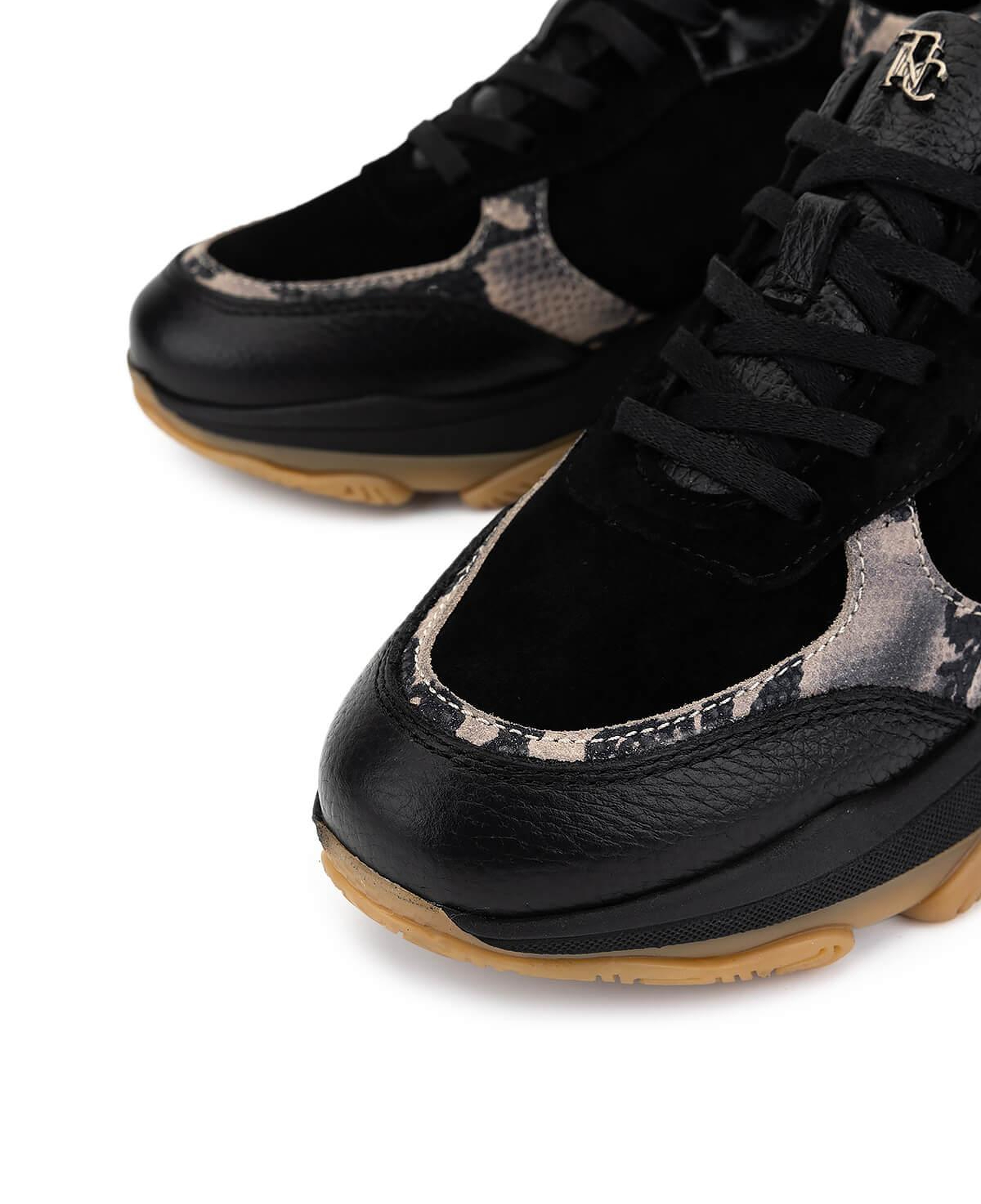 Tamer Tanca Kadın Hakiki Deri Siyah Sneakers & Spor Ayakkabı