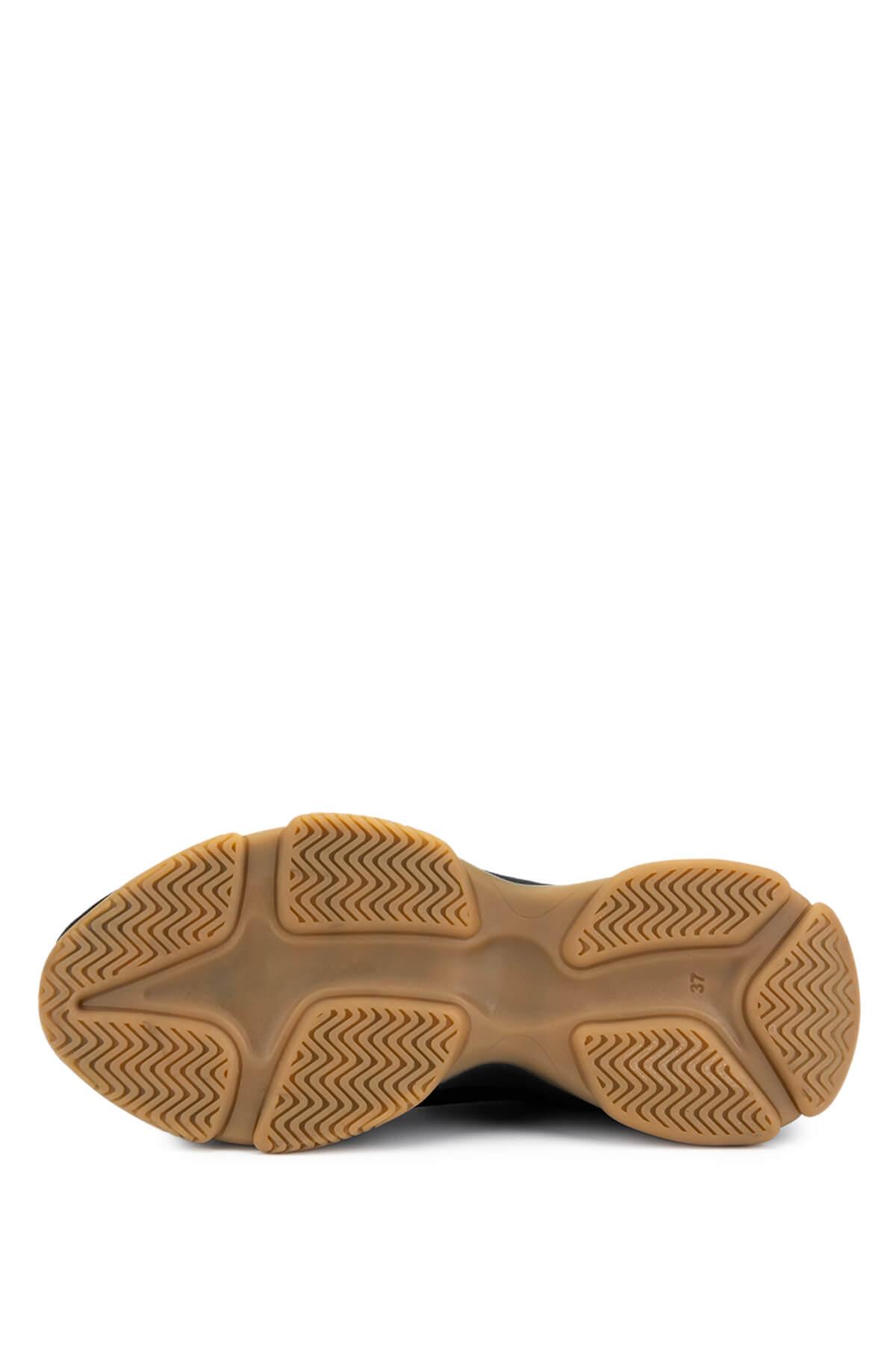 Tamer Tanca Kadın Hakiki Deri Siyah Sneakers & Spor Ayakkabı