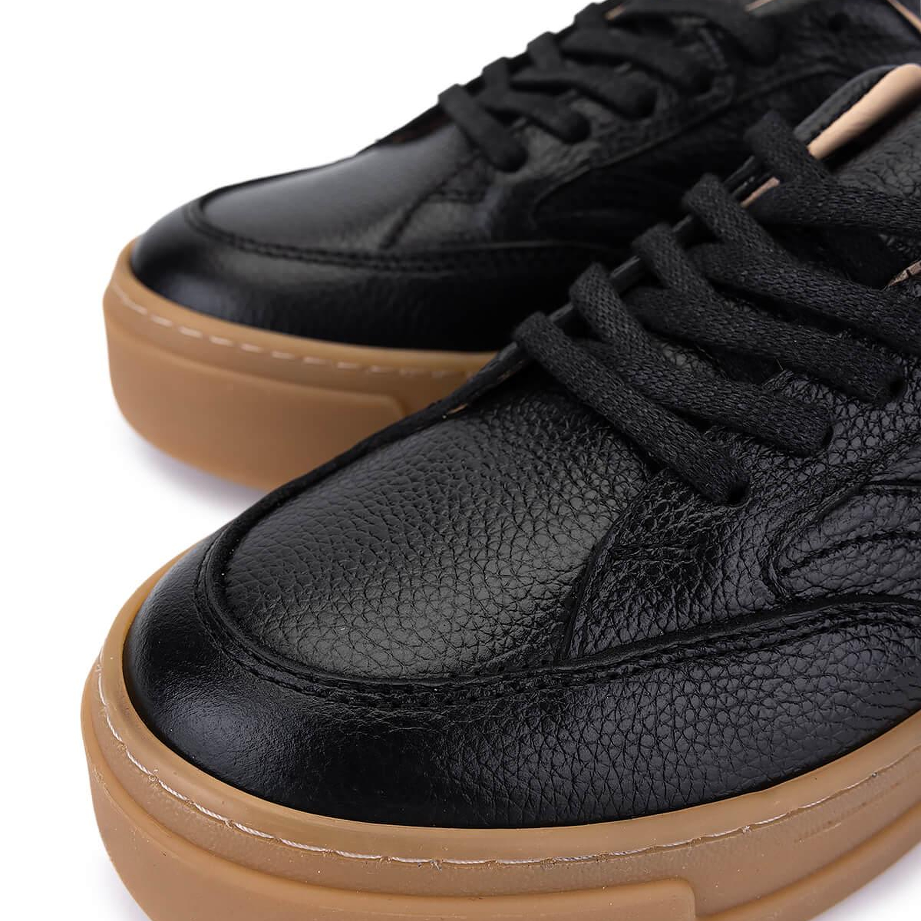 Tamer Tanca Kadın Hakiki Deri Siyah Floter Sneakers & Spor Ayakkabı