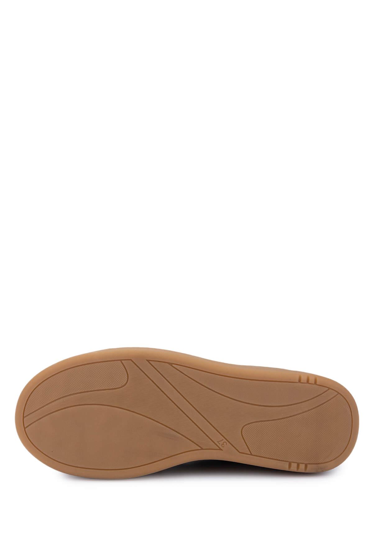 Tamer Tanca Kadın Hakiki Deri Siyah Floter Sneakers & Spor Ayakkabı