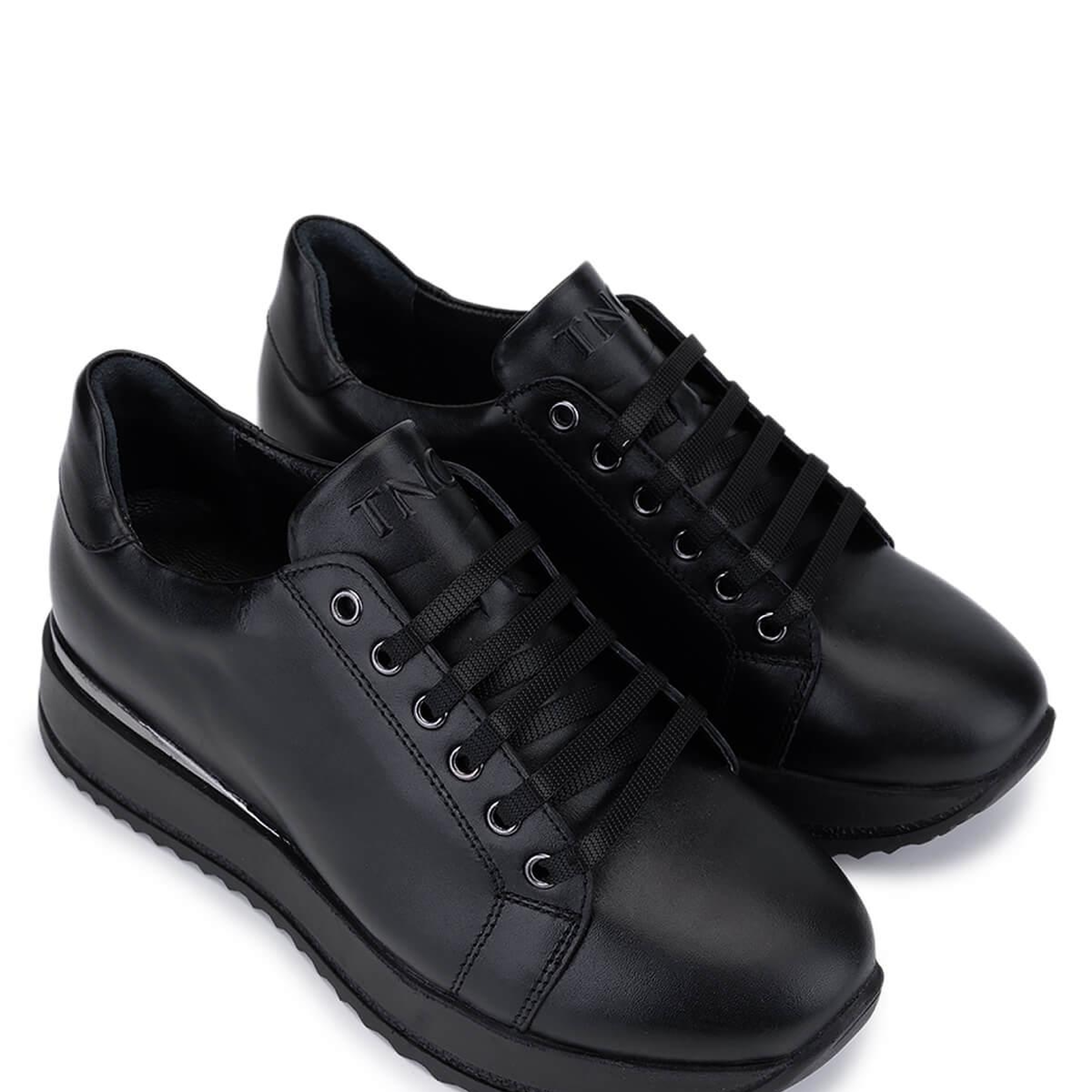 Tamer Tanca Kadın Siyah Hakiki Deri Sneakers & Spor Ayakkabı