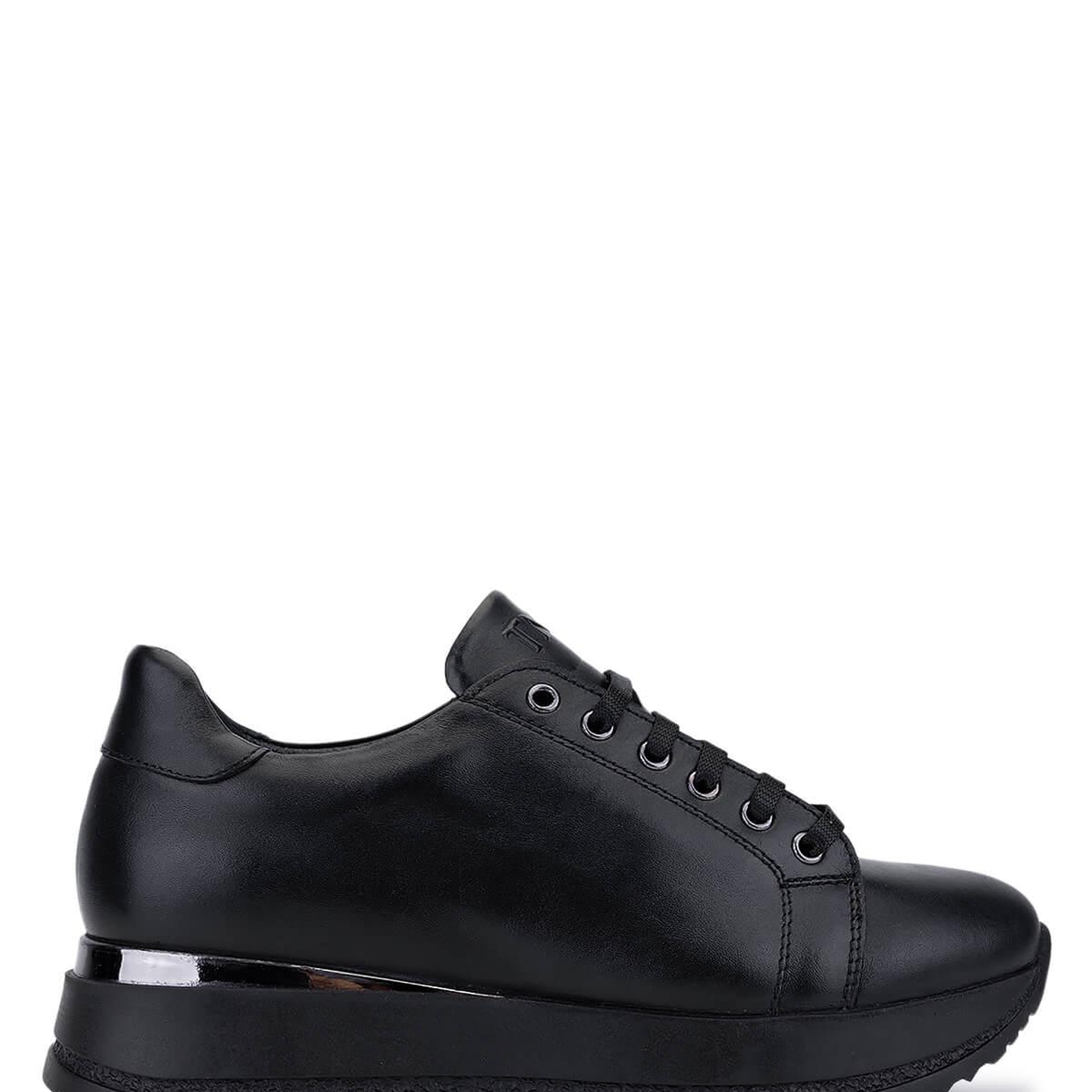 Tamer Tanca Kadın Siyah Hakiki Deri Sneakers & Spor Ayakkabı