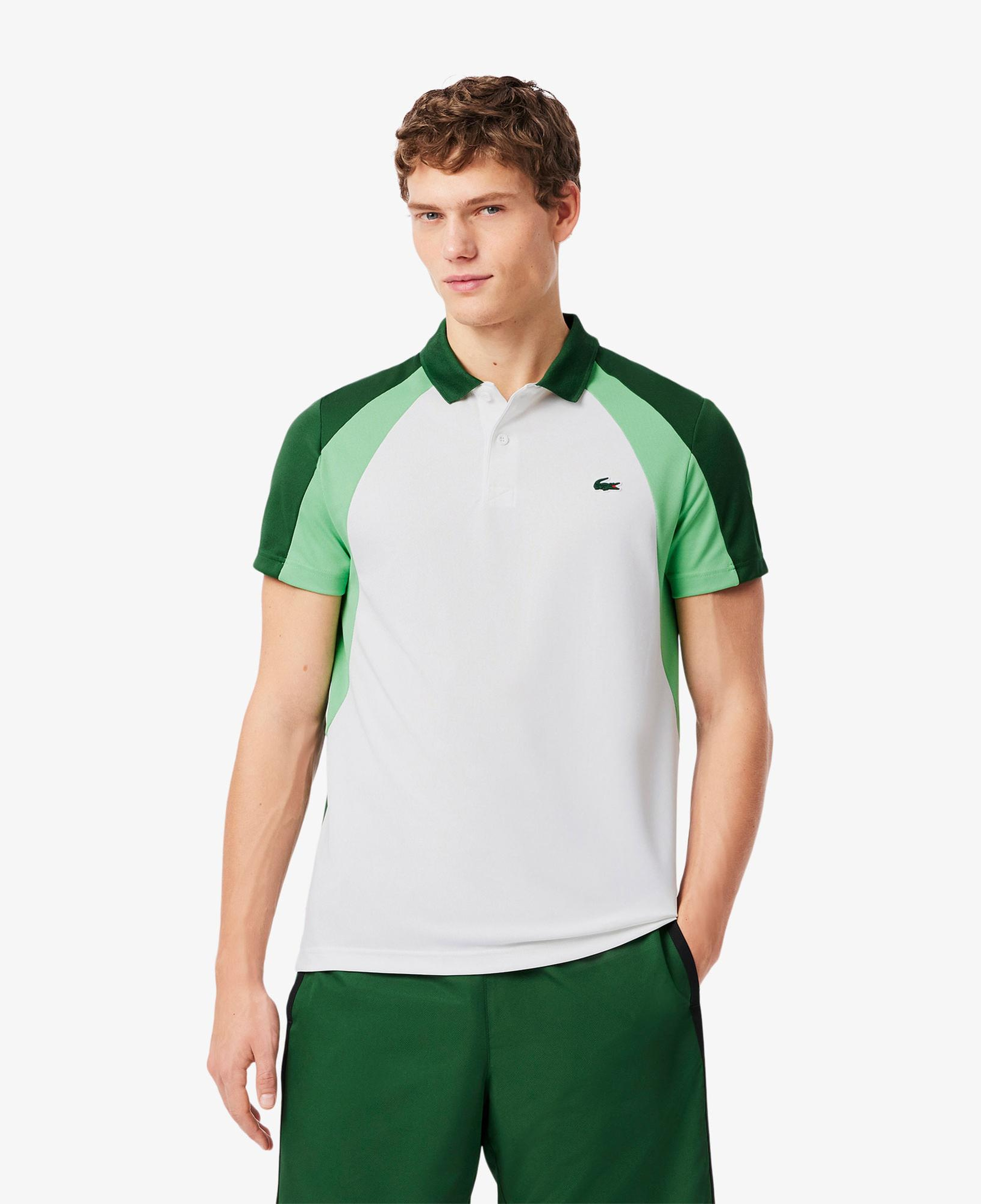 Lacoste Sport Erkek Regular Fit Renk Bloklu Beyaz Polo