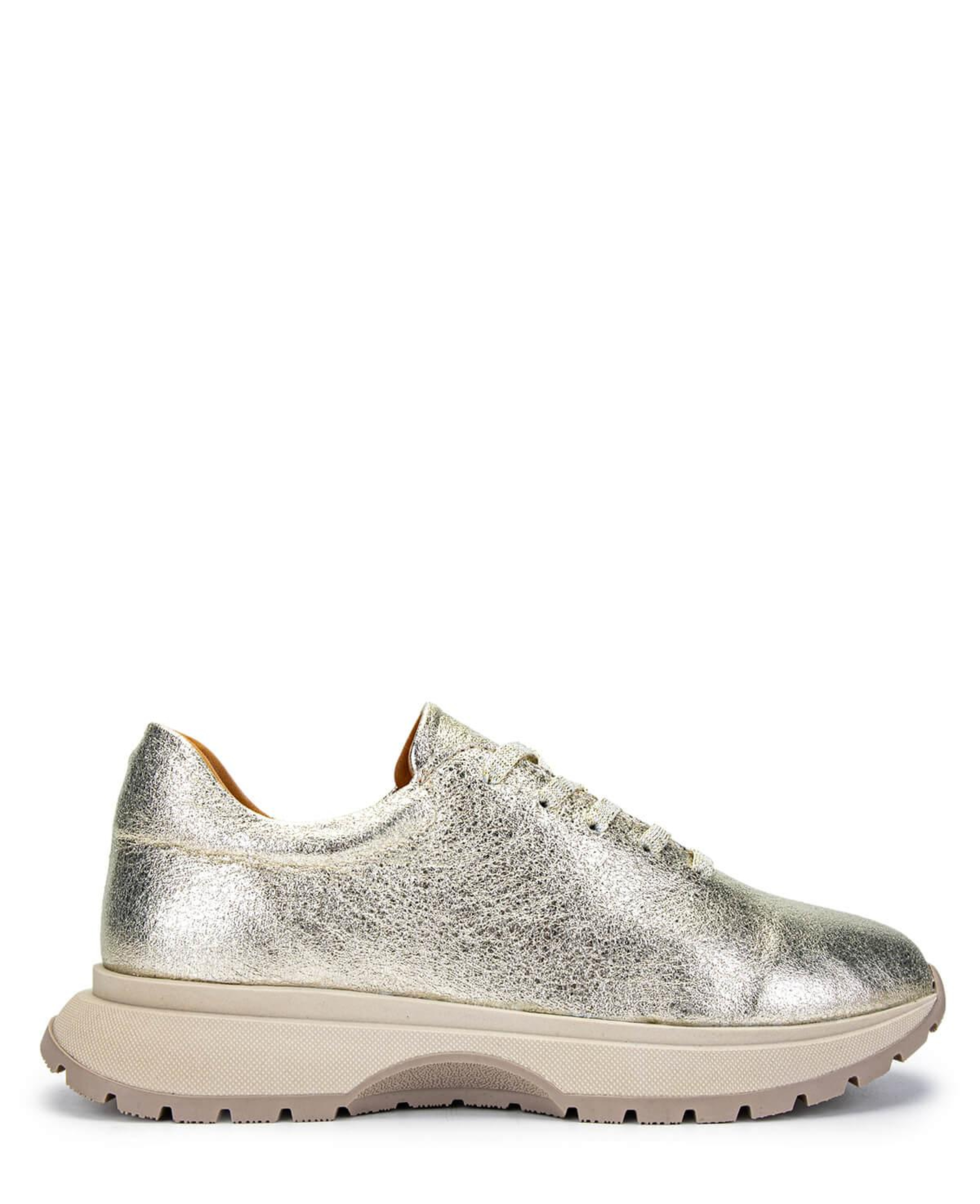 Tamer Tanca Kadın Hakiki Deri Altın Rugan Sneakers & Spor Ayakkabı