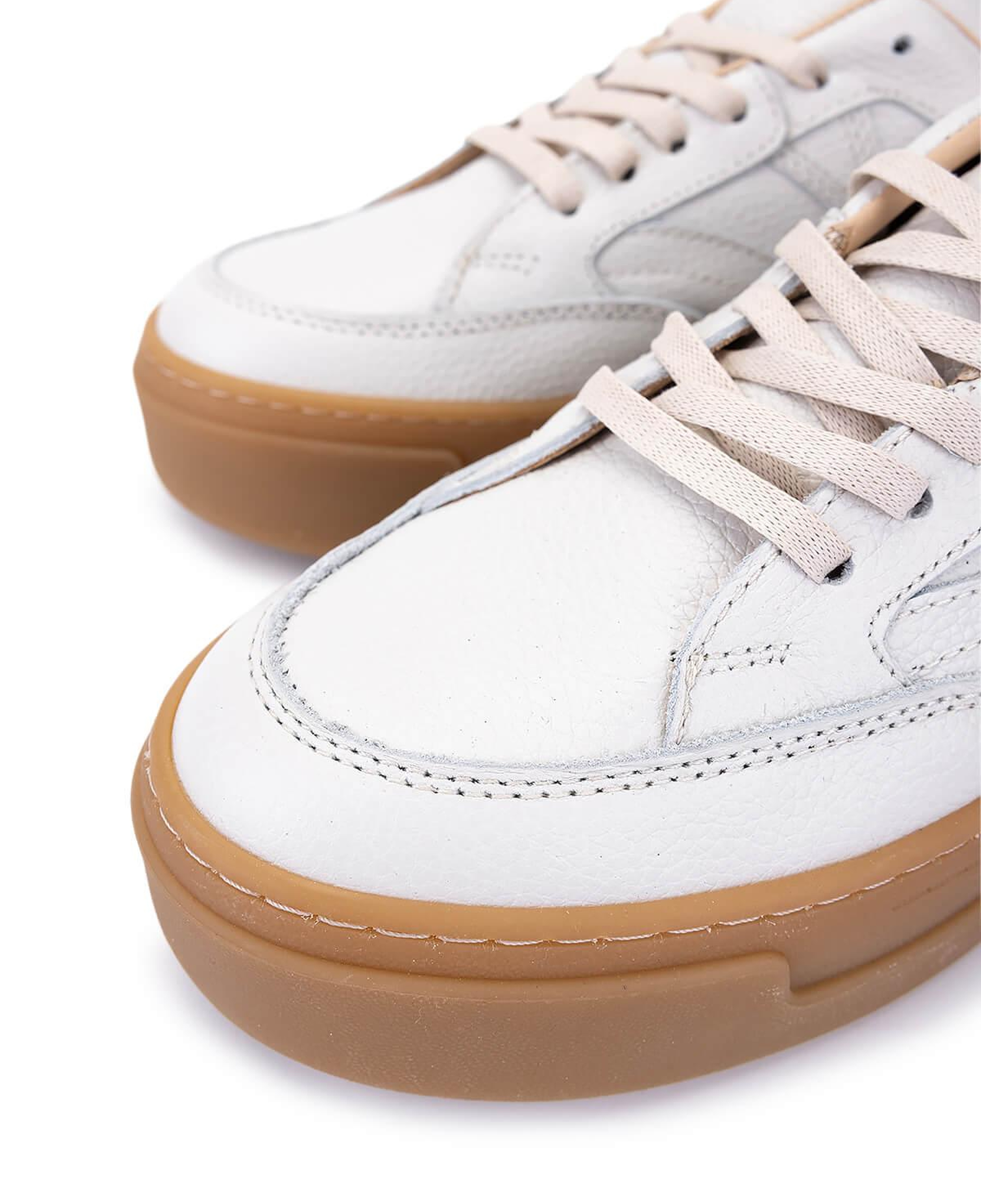 Tamer Tanca Kadın Hakiki Deri Kırık Beyaz Sneakers & Spor Ayakkabı