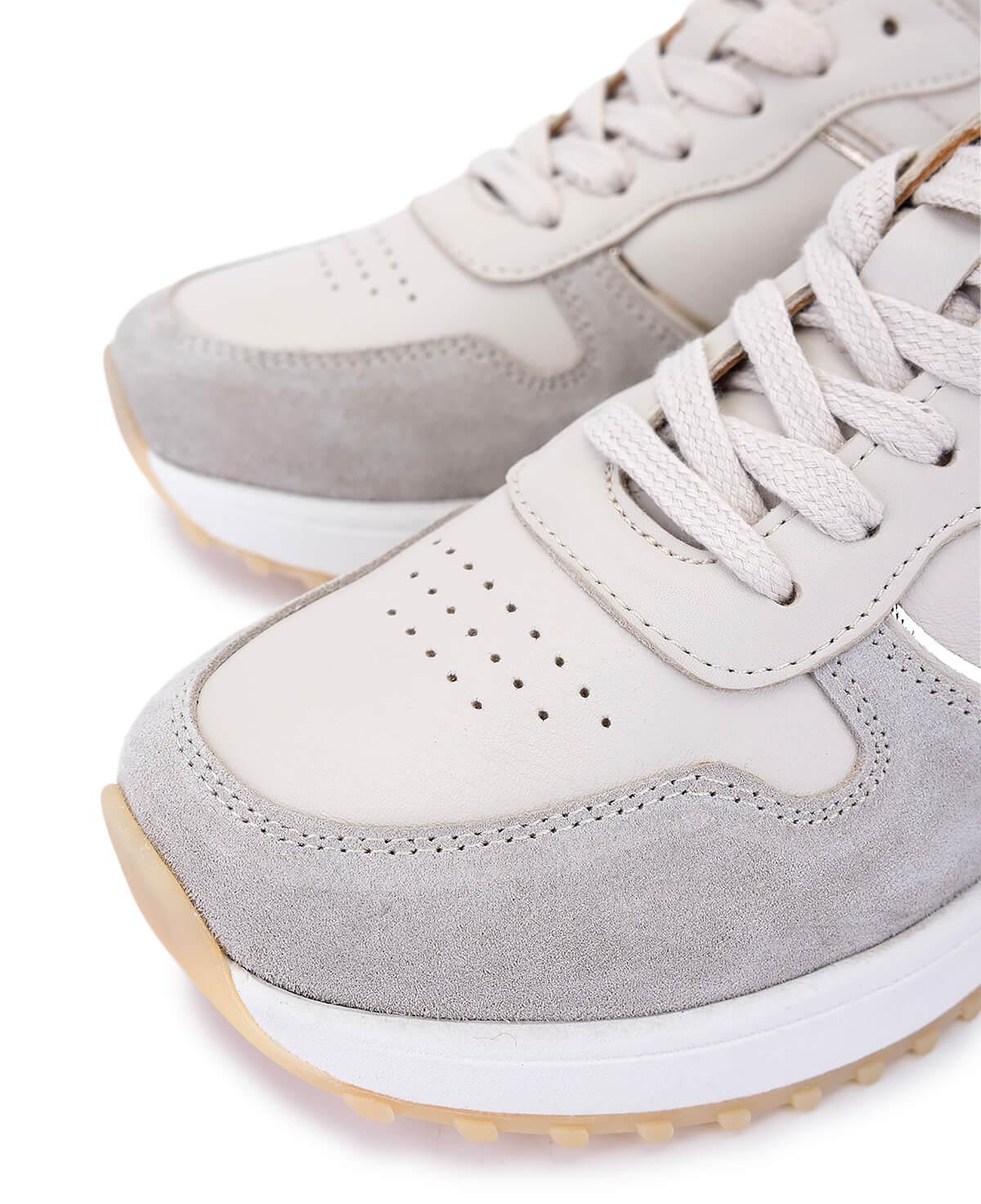 Tamer Tanca Kadın Hakiki Deri Bej Süet Sneakers & Spor Ayakkabı