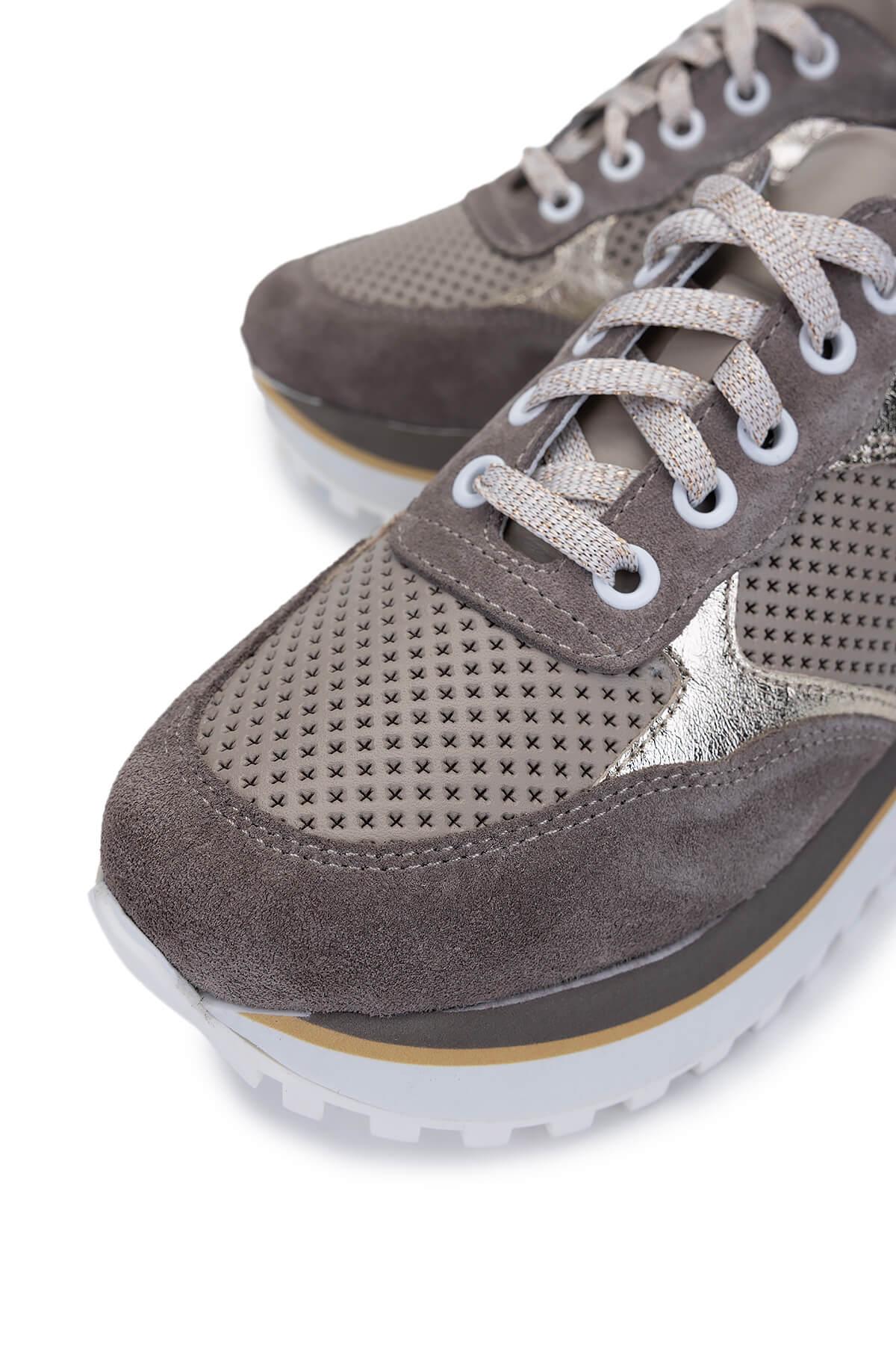 Tamer Tanca Kadın Hakiki Deri Taş Süet Sneakers & Spor Ayakkabı