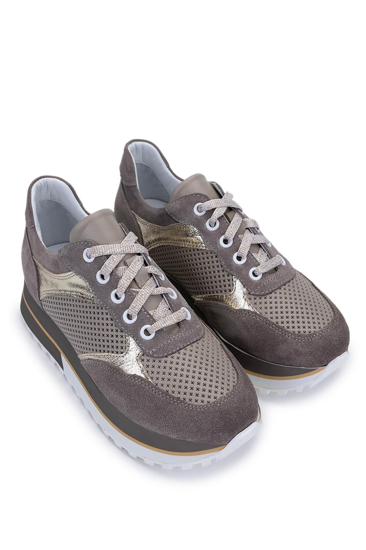 Tamer Tanca Kadın Hakiki Deri Taş Süet Sneakers & Spor Ayakkabı