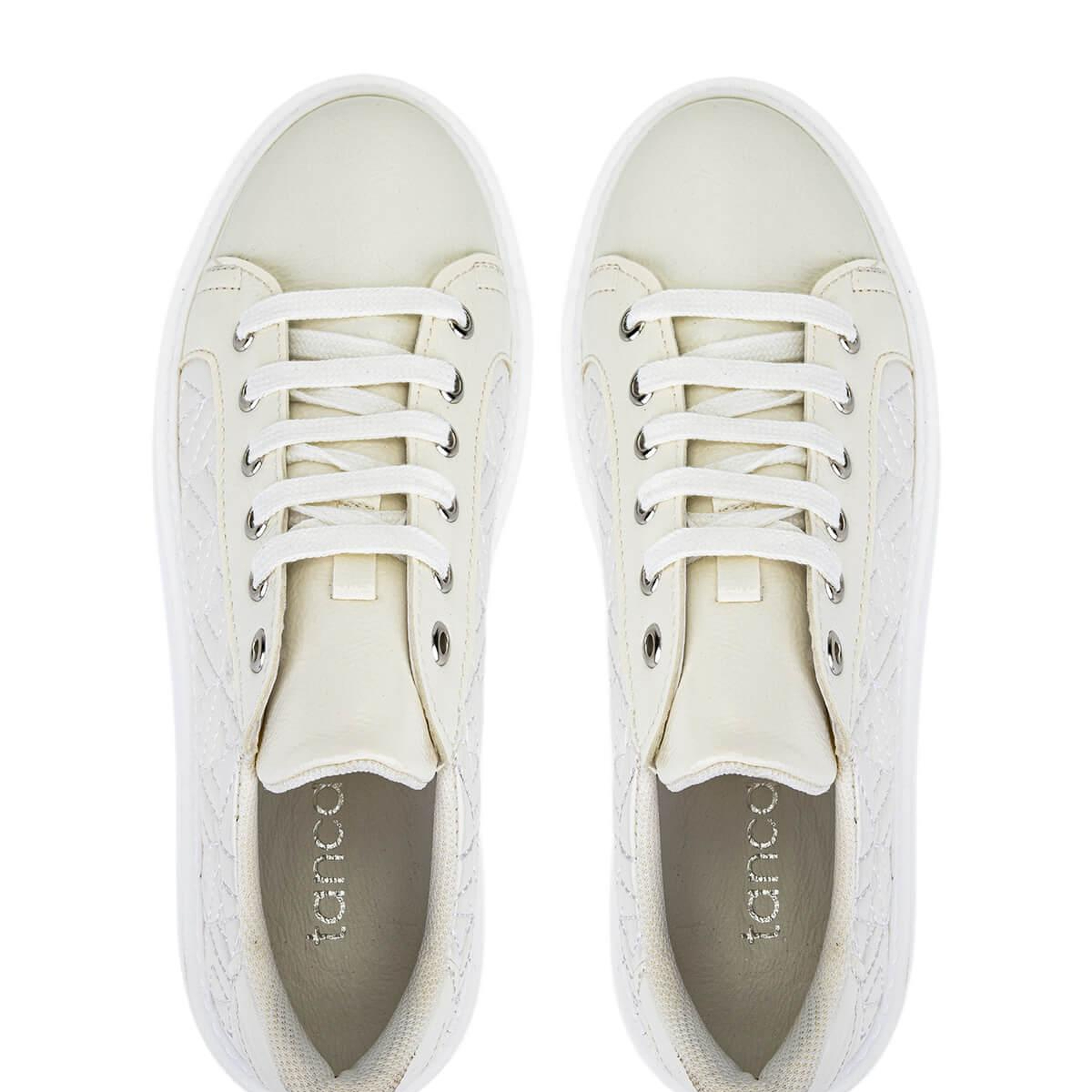 Tamer Tanca Kadın Suni Deri Beyaz Sneakers & Spor Ayakkabı