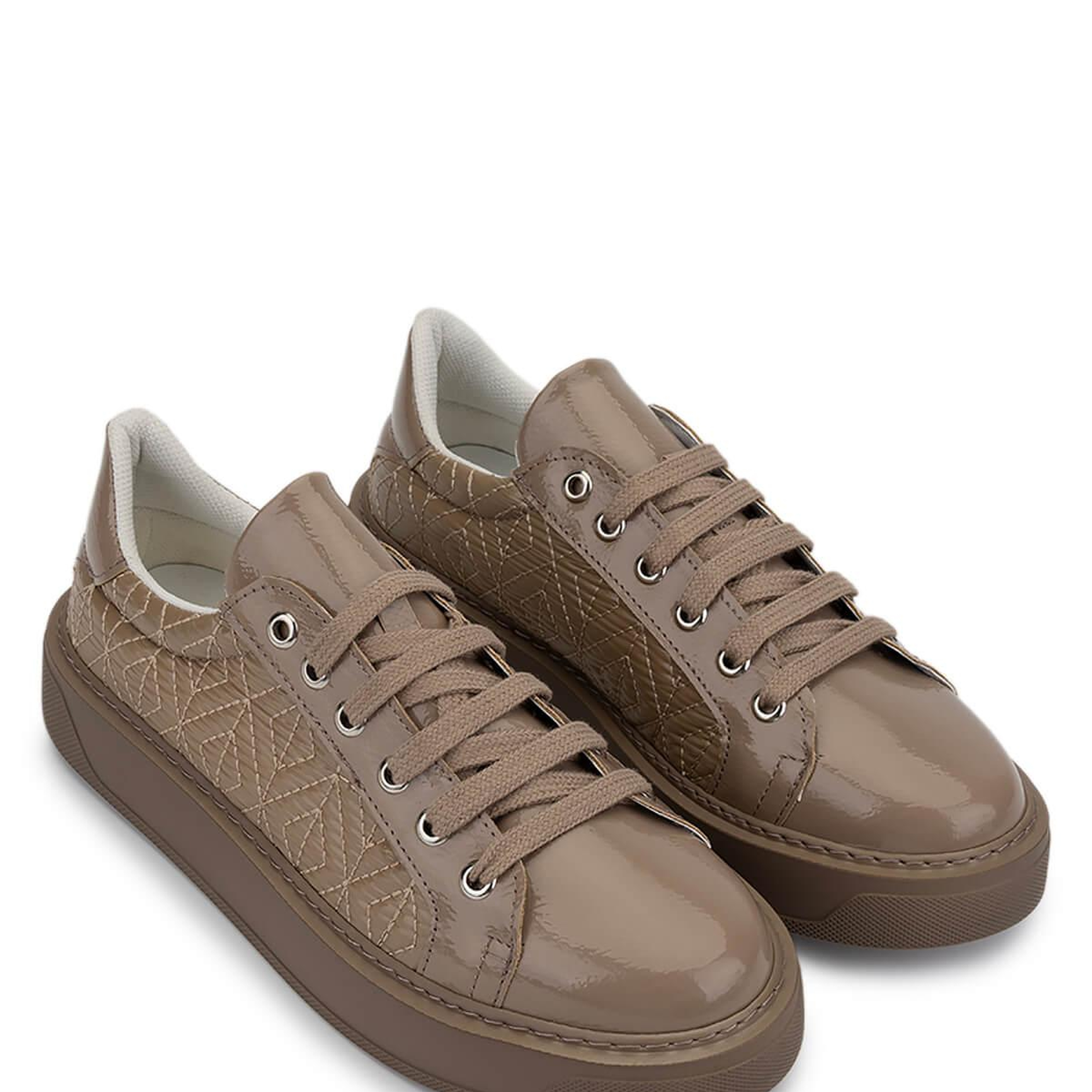 Tamer Tanca Kadın Suni Deri Bej Sneakers & Spor Ayakkabı