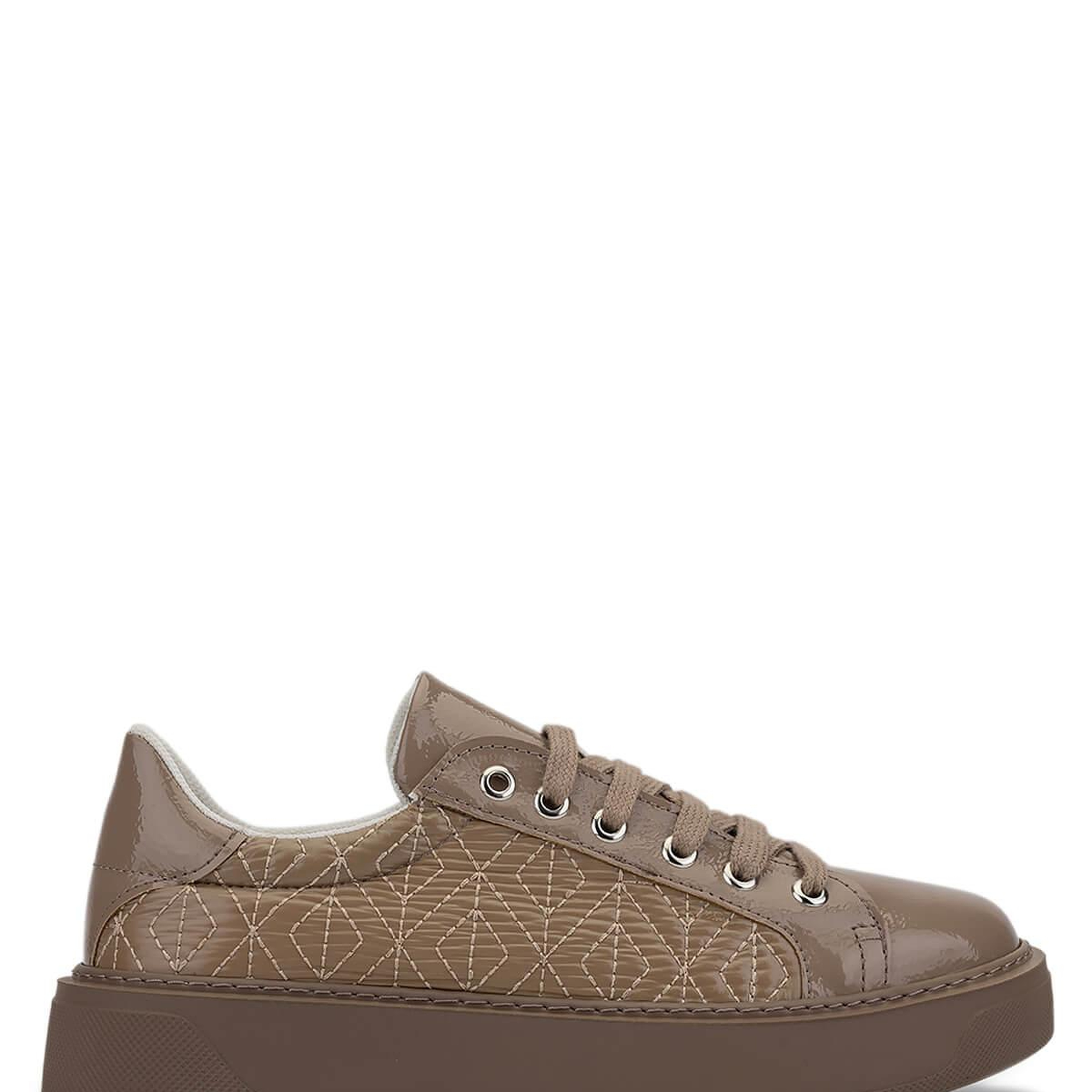 Tamer Tanca Kadın Suni Deri Bej Sneakers & Spor Ayakkabı