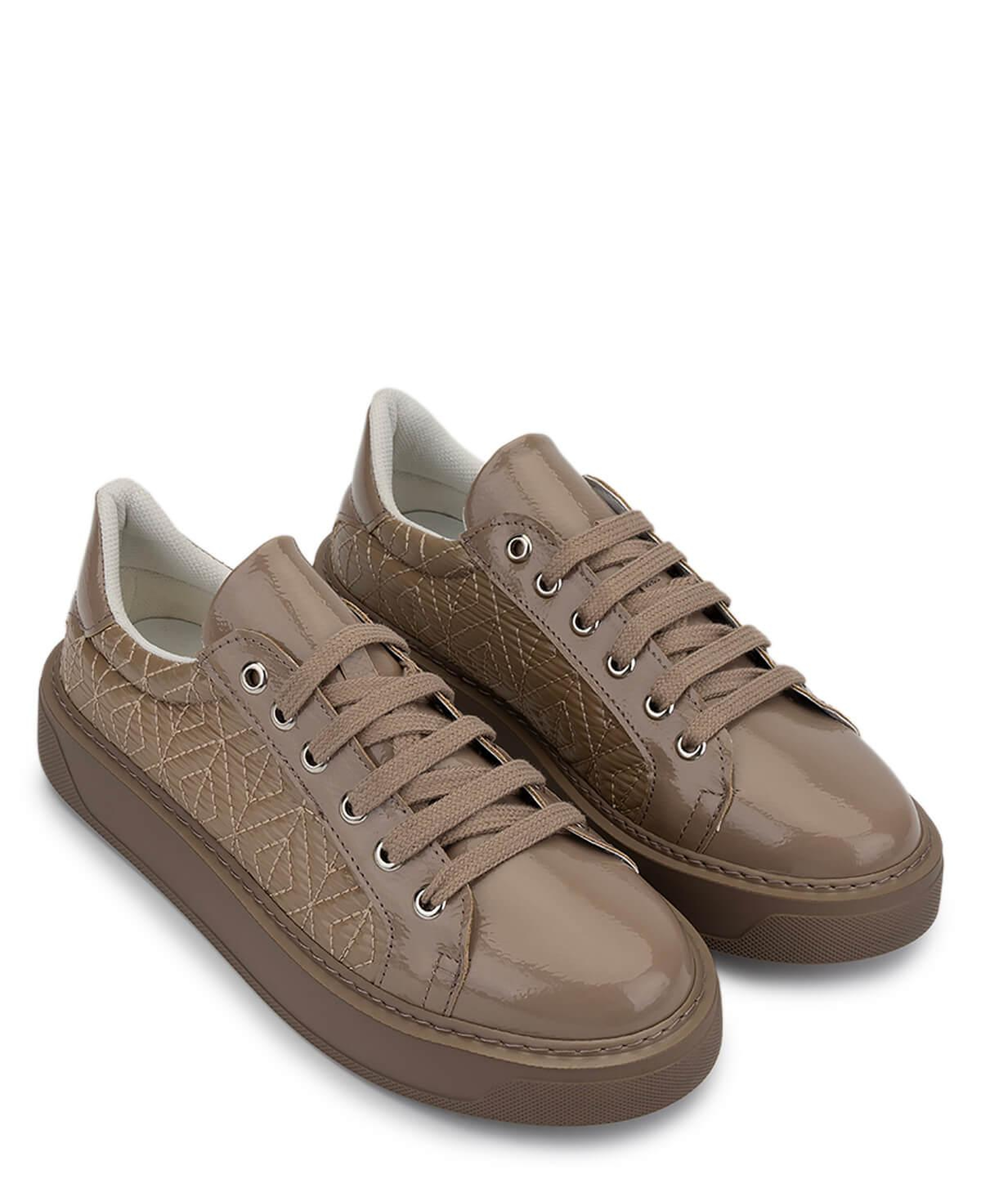 Tamer Tanca Kadın Suni Deri Bej Sneakers & Spor Ayakkabı