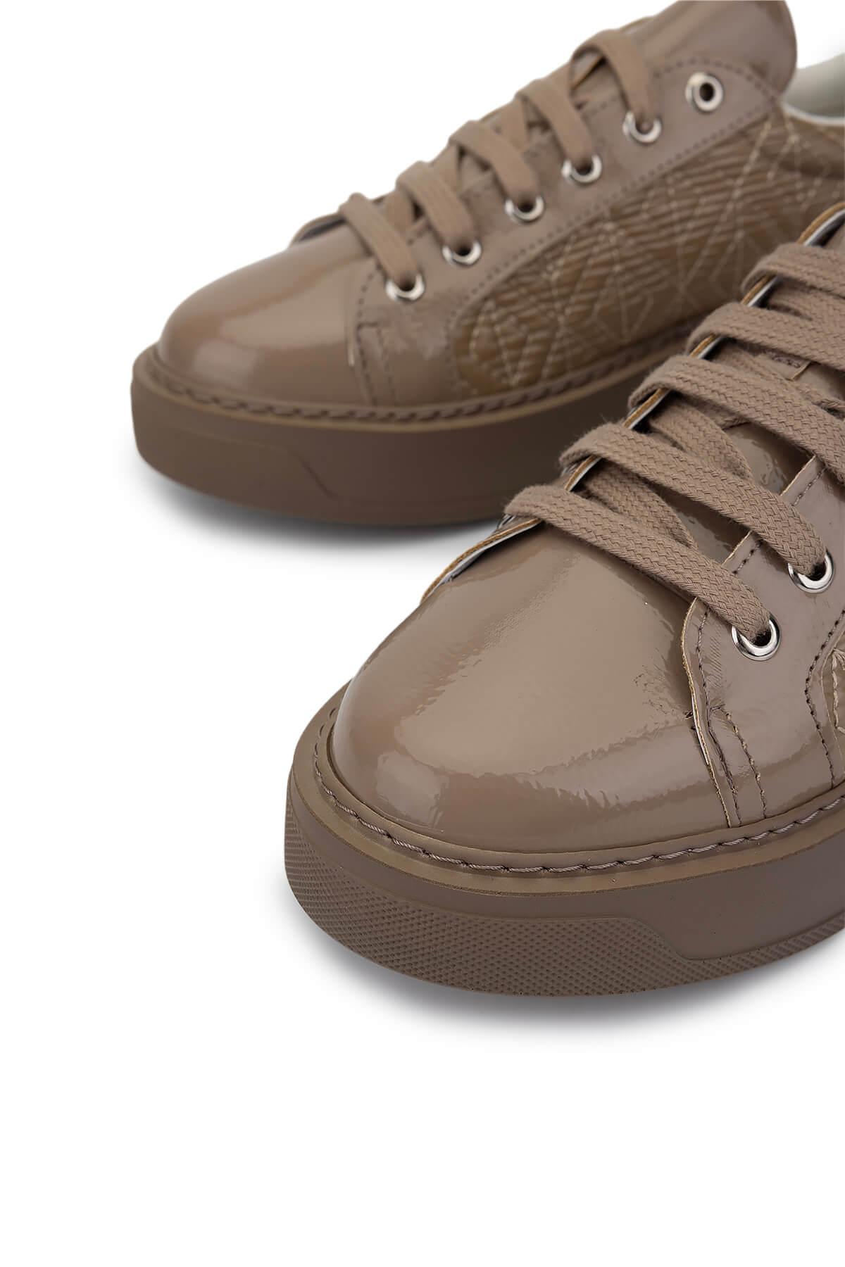 Tamer Tanca Kadın Suni Deri Bej Sneakers & Spor Ayakkabı