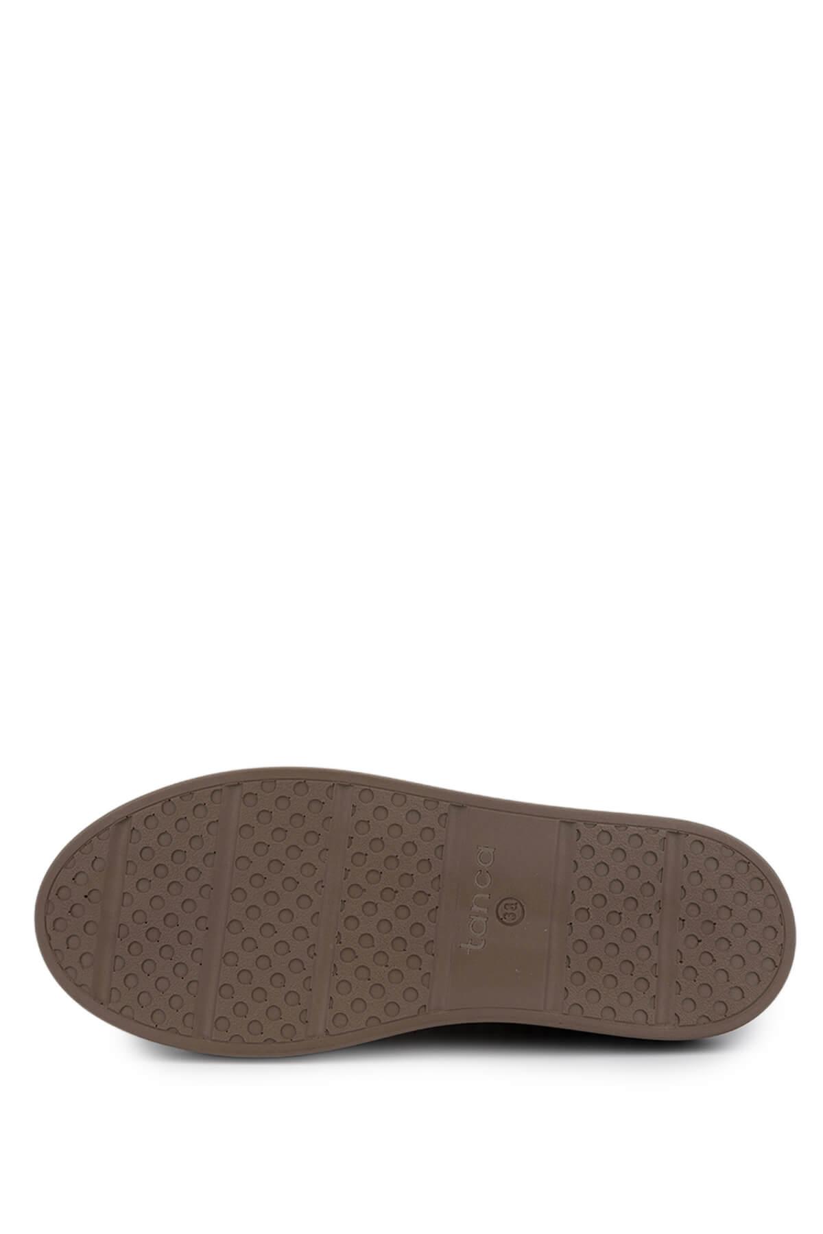 Tamer Tanca Kadın Suni Deri Bej Sneakers & Spor Ayakkabı