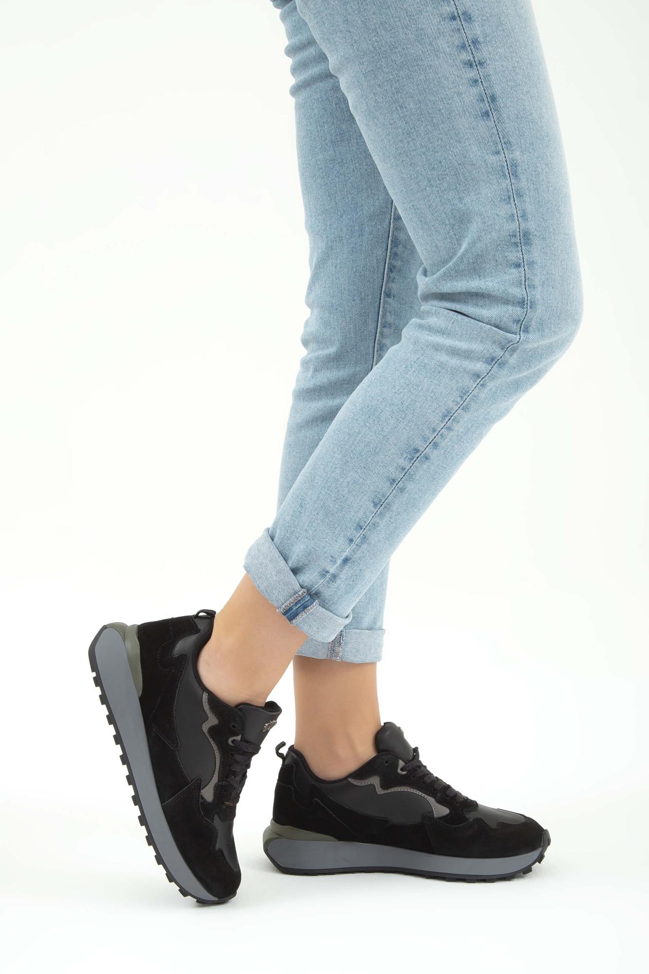 Tamer Tanca Kadın Vegan Siyah Sneakers & Spor Ayakkabı