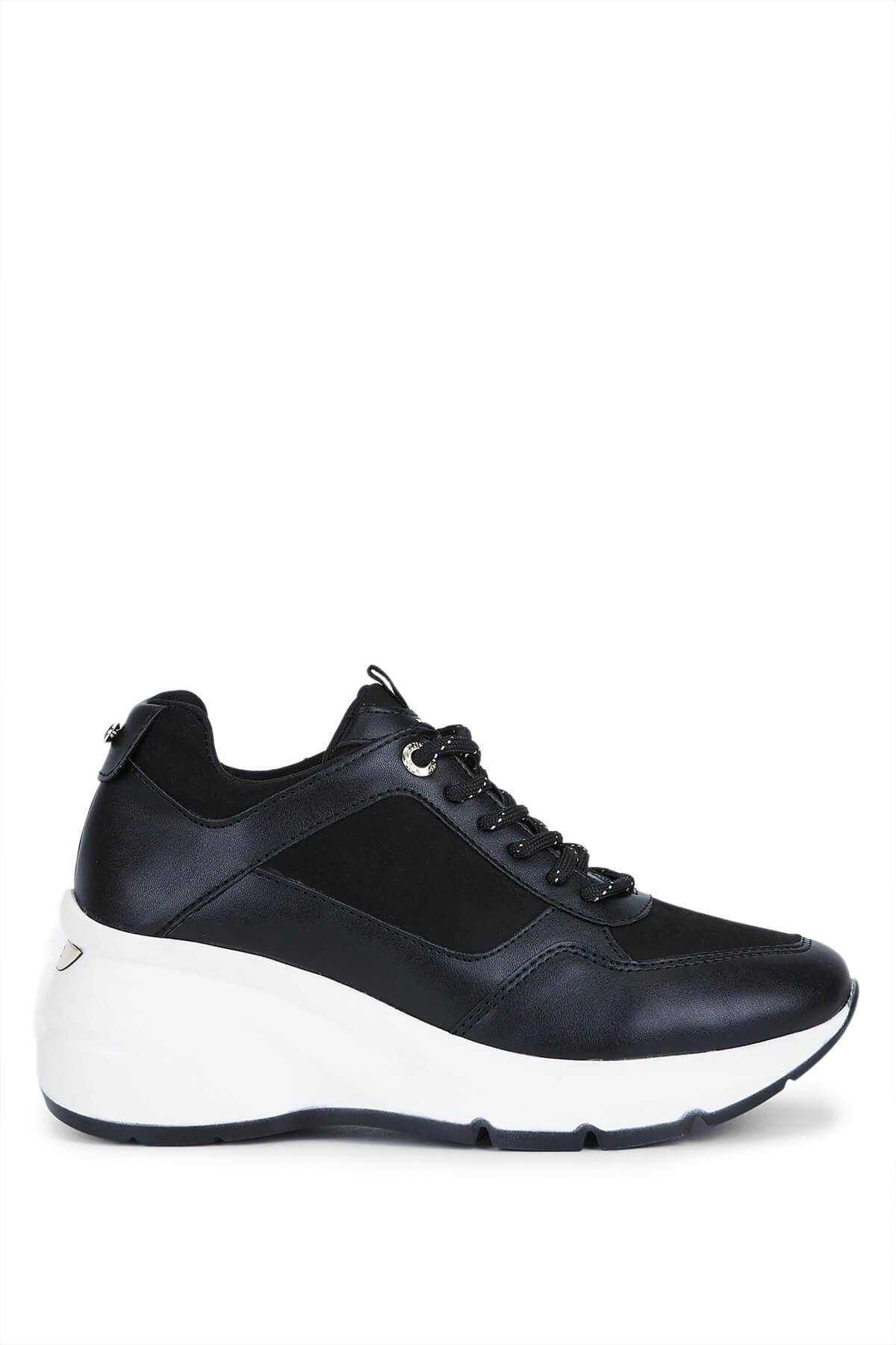Tamer Tanca Kadın Vegan Siyah Sneakers & Spor Ayakkabı