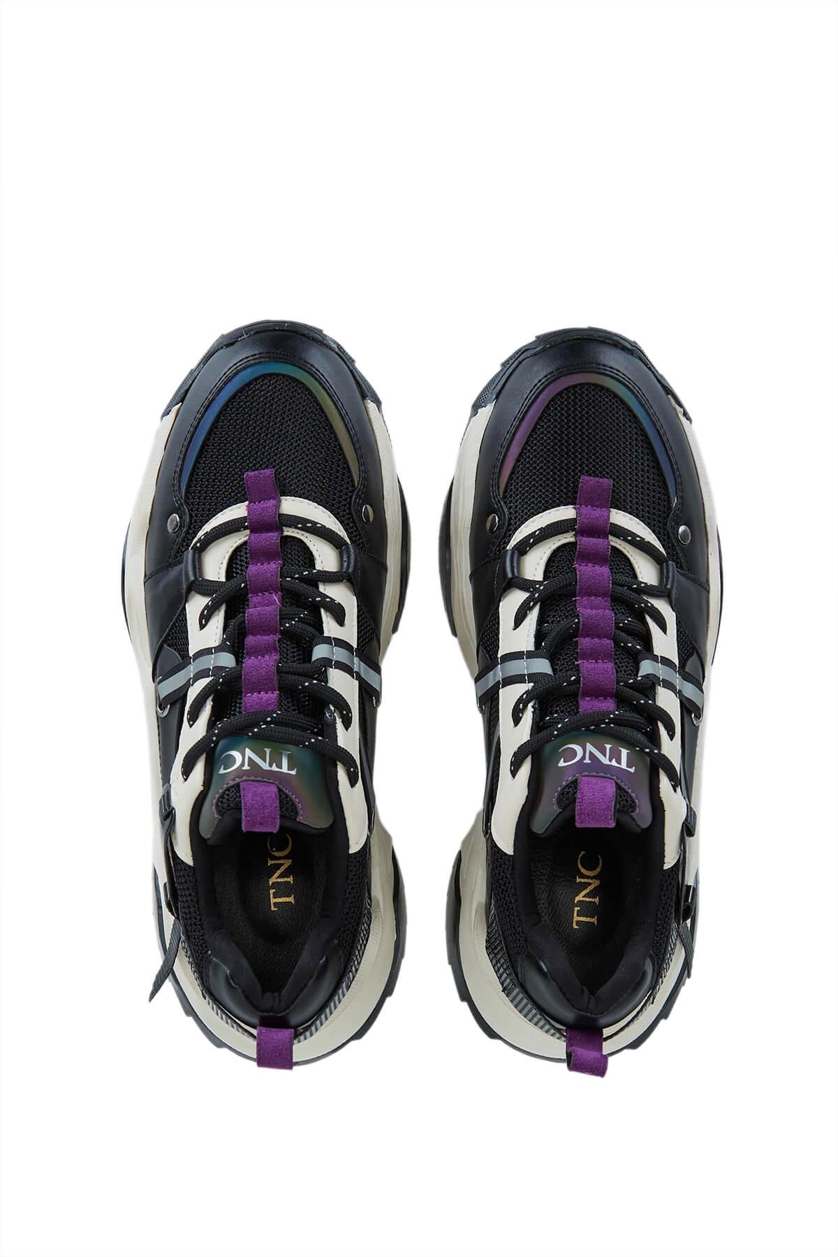 Tamer Tanca Kadın Vegan Siyah Sneakers & Spor Ayakkabı