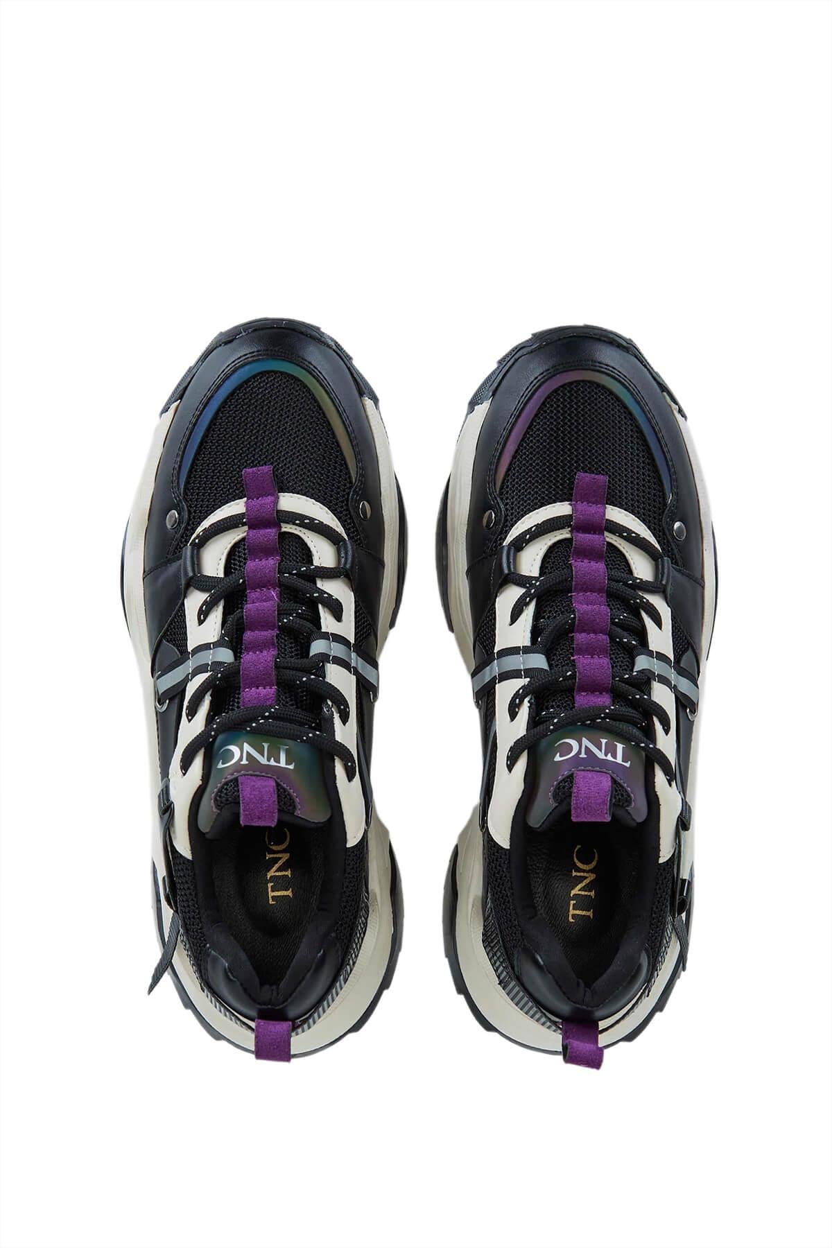 Tamer Tanca Kadın Vegan Siyah Sneakers & Spor Ayakkabı