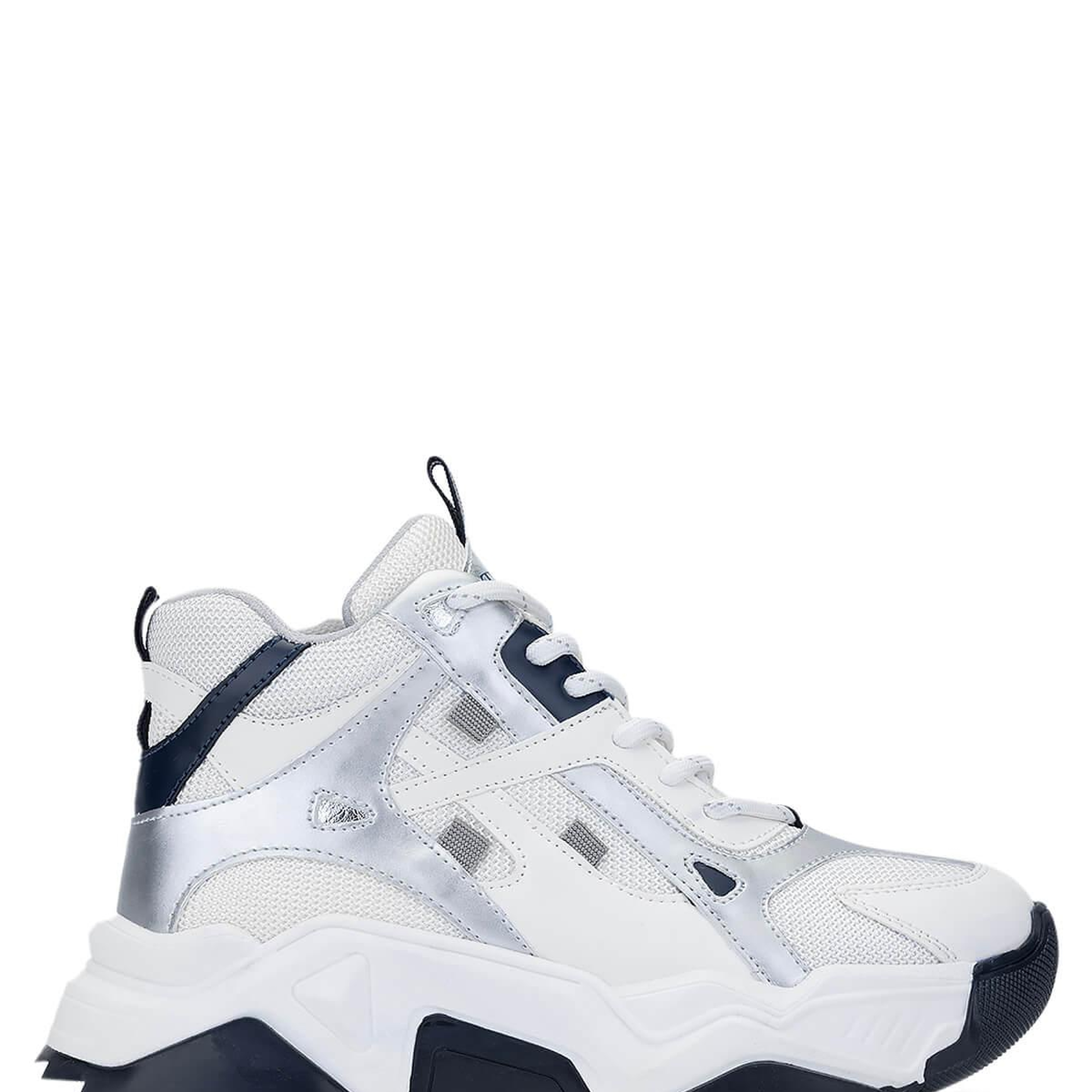 Tamer Tanca Kadın Vegan Beyaz/Lacivert Sneakers & Spor Bot