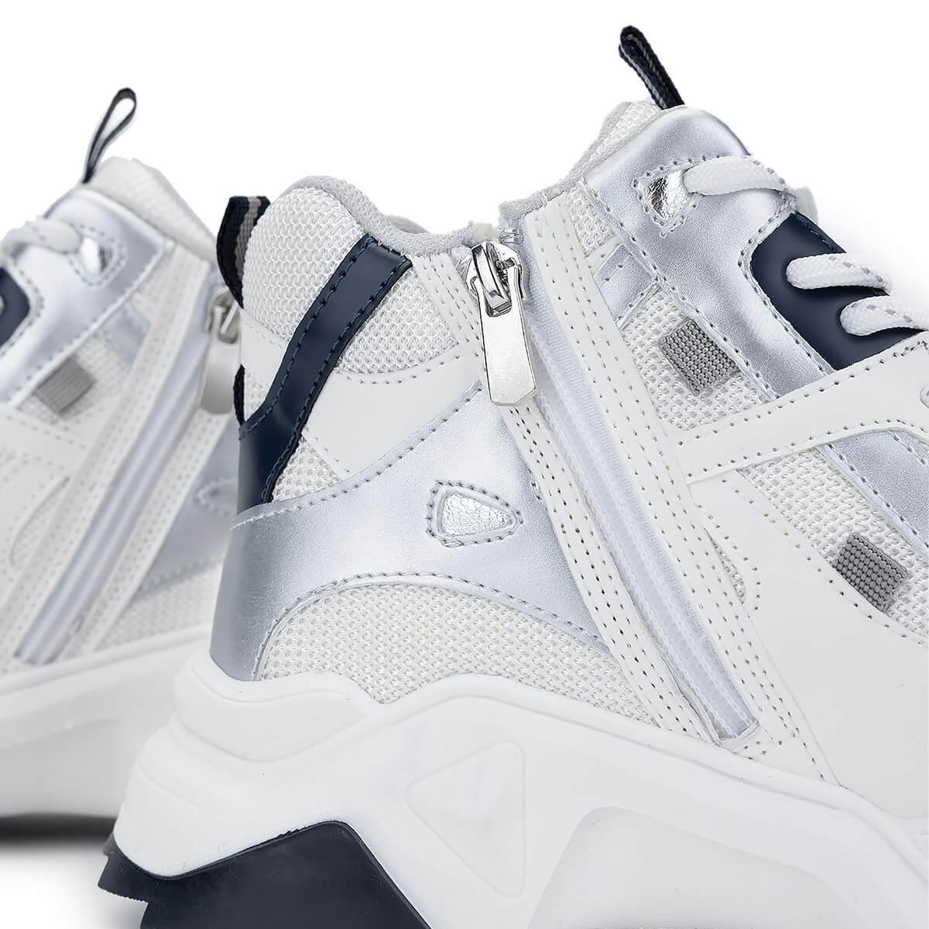 Tamer Tanca Kadın Vegan Beyaz/Lacivert Sneakers & Spor Bot