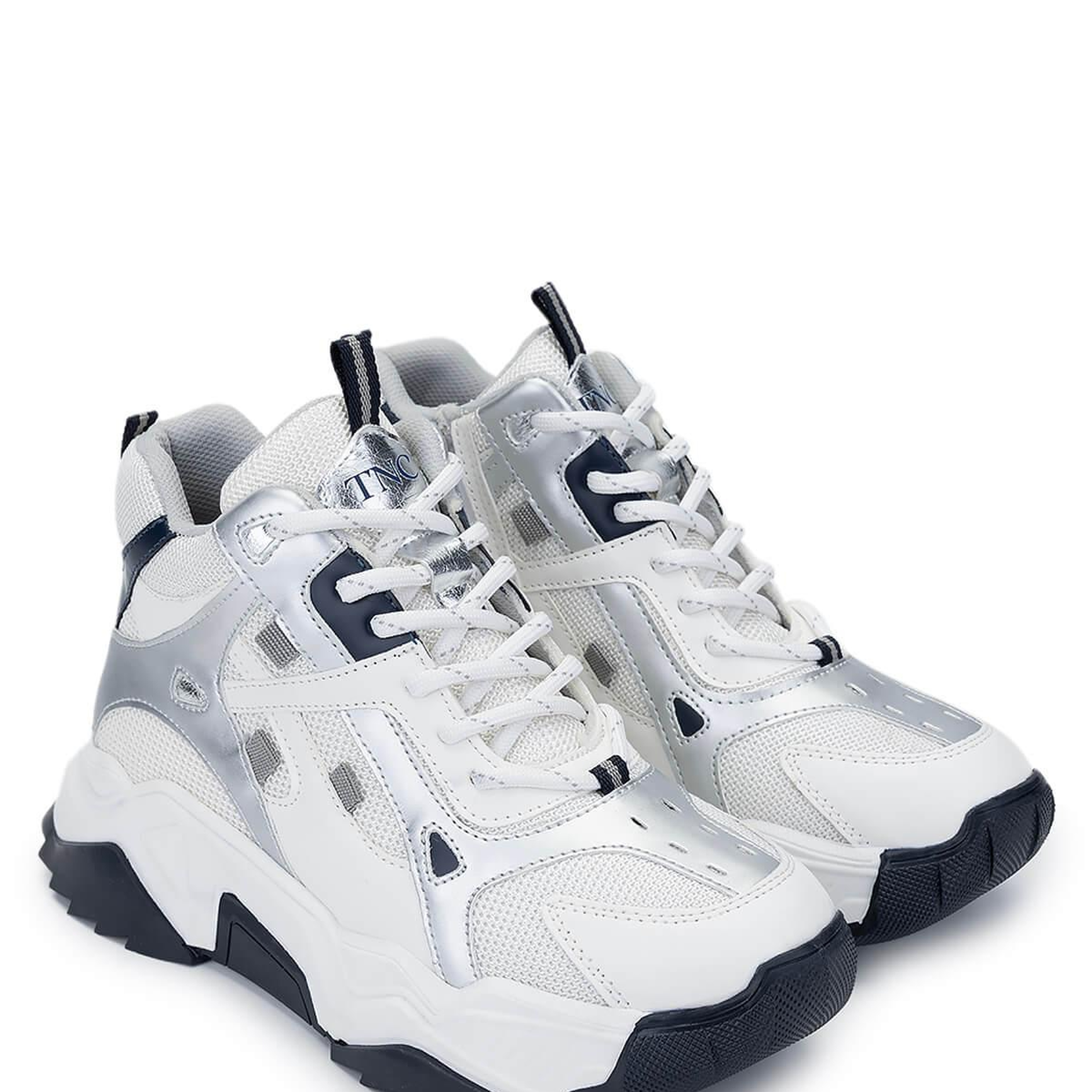 Tamer Tanca Kadın Vegan Beyaz/Lacivert Sneakers & Spor Bot