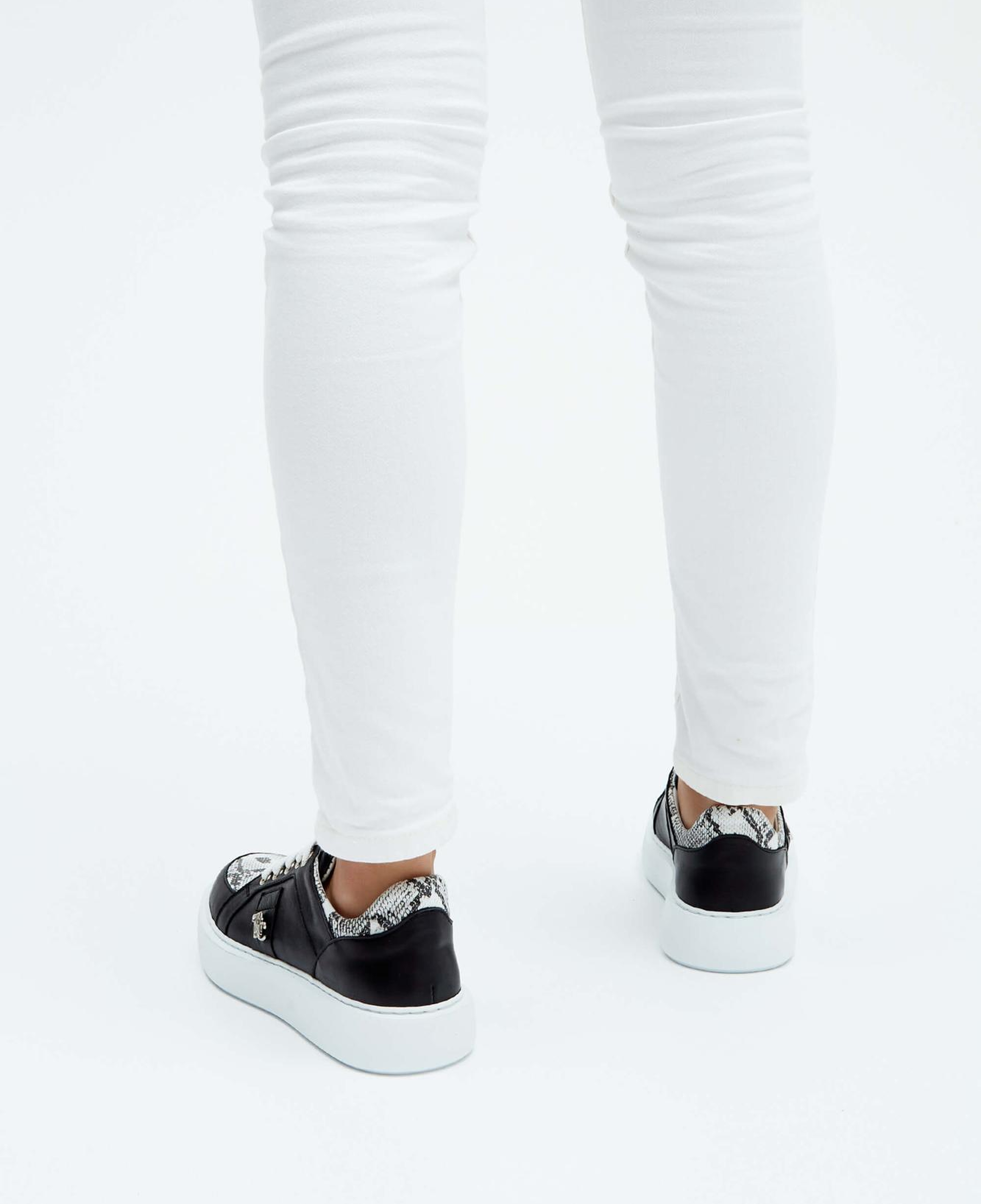 Tamer Tanca Kadın Hakiki Deri Siyah Deri Sneakers & Spor Ayakkabı