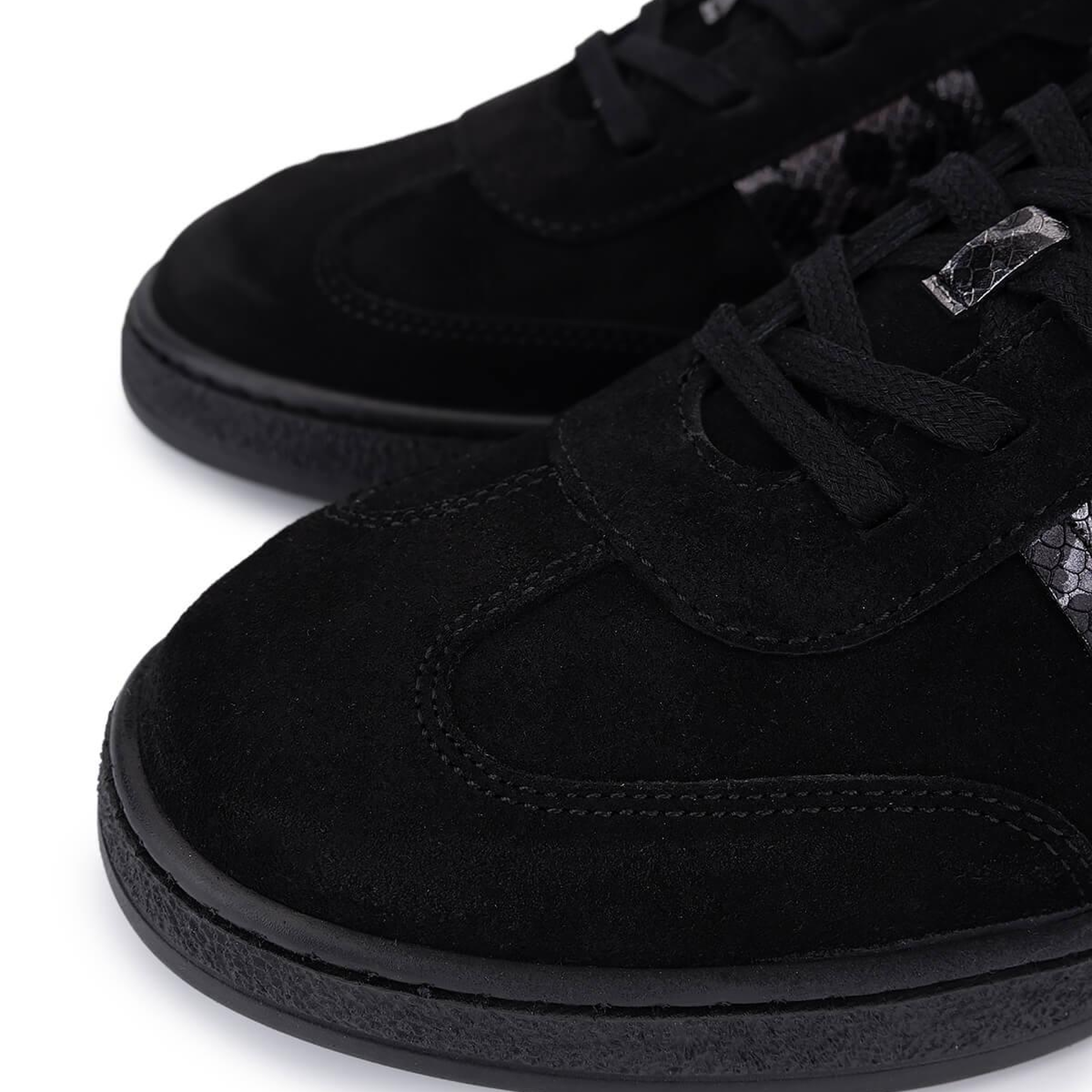 Tamer Tanca Kadın Hakiki Deri Siyah Sneakers & Spor Ayakkabı