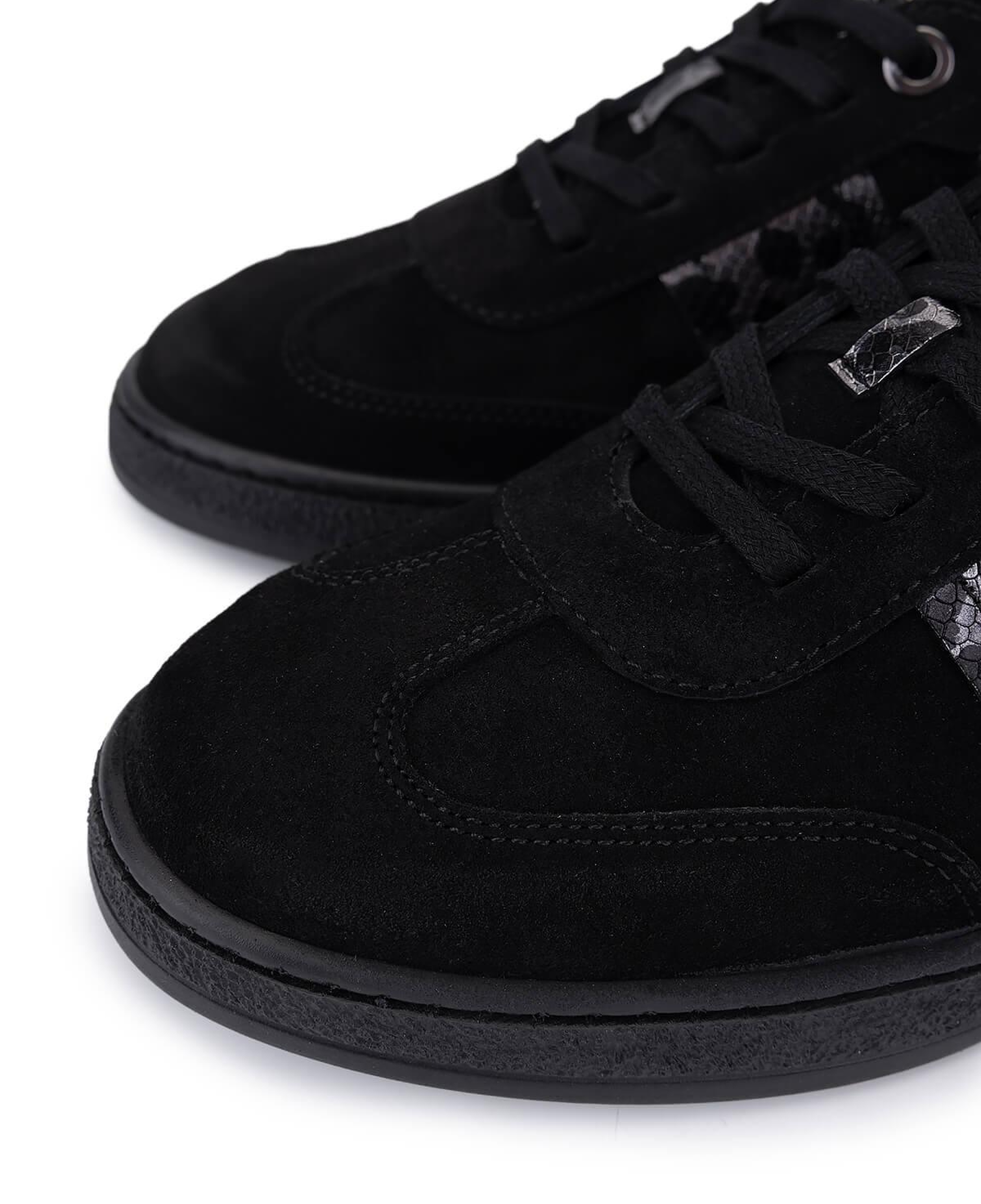 Tamer Tanca Kadın Hakiki Deri Siyah Sneakers & Spor Ayakkabı