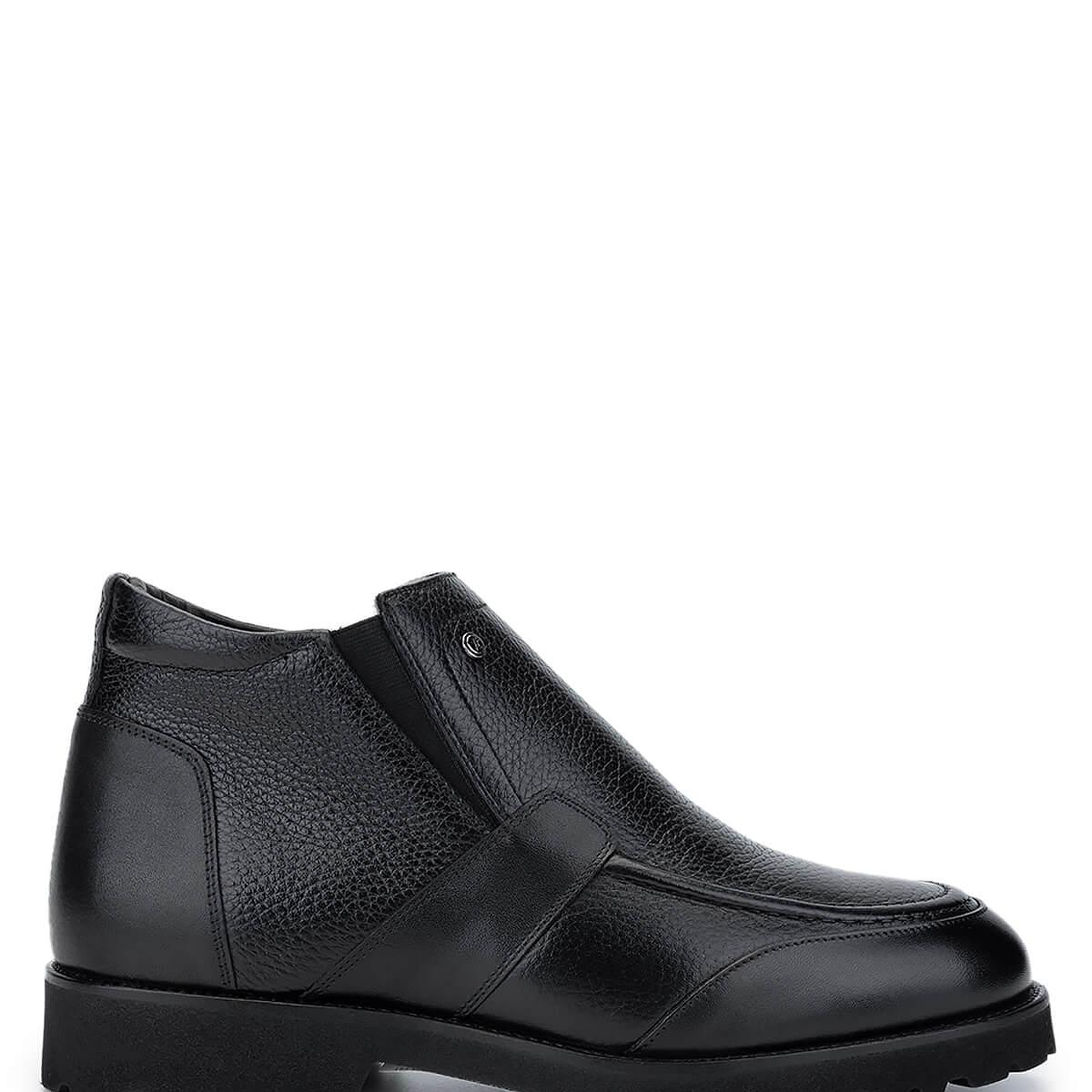 Tamer Tanca Erkek Hakiki Deri Siyah Floter Casual Bot