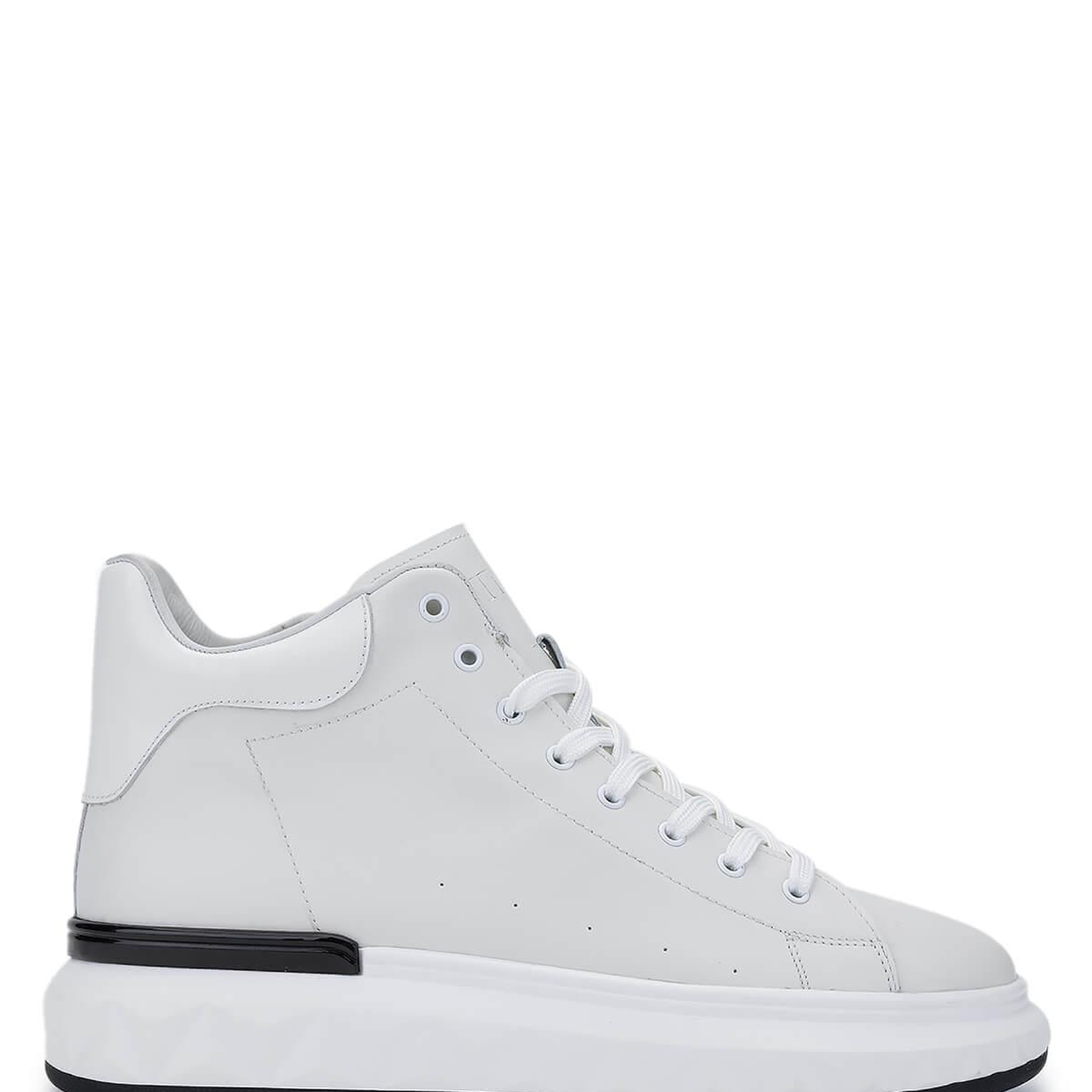 Tamer Tanca Erkek Hakiki Deri Beyaz Bot Ayakkabı