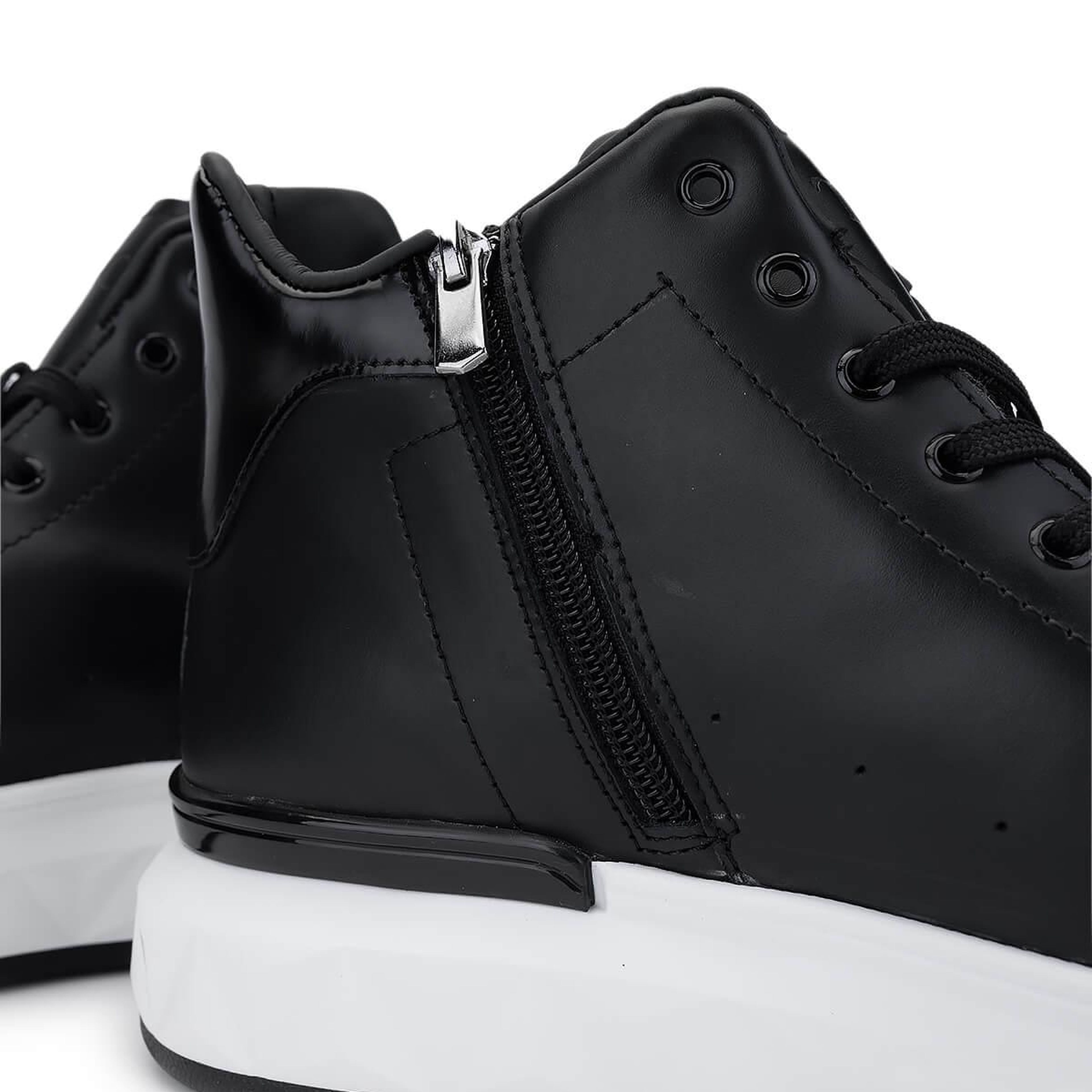 Tamer Tanca Erkek Hakiki Deri Siyah Bot Ayakkabı