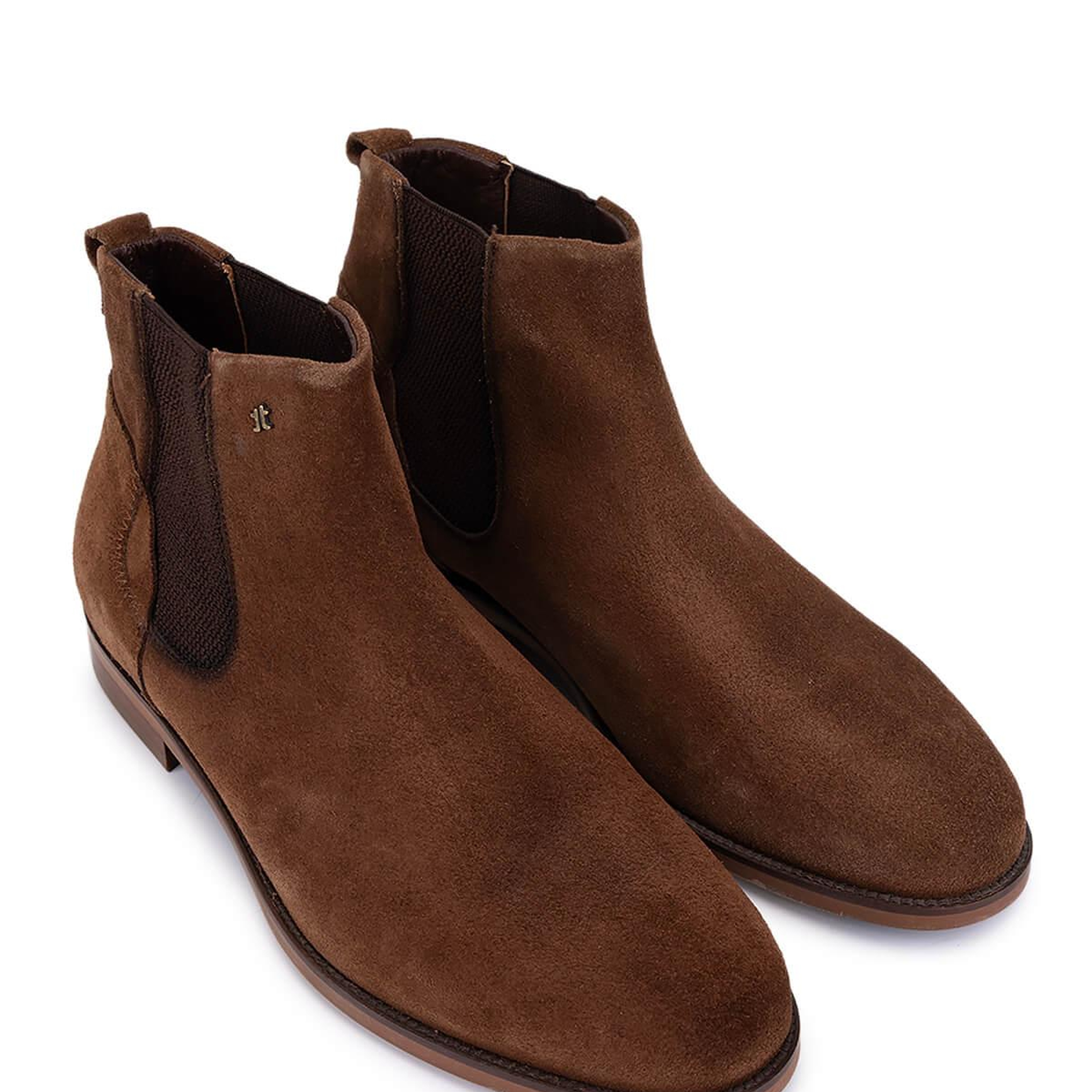 Tamer Tanca Erkek Hakiki Deri Kahverengi Süet Casual Bot