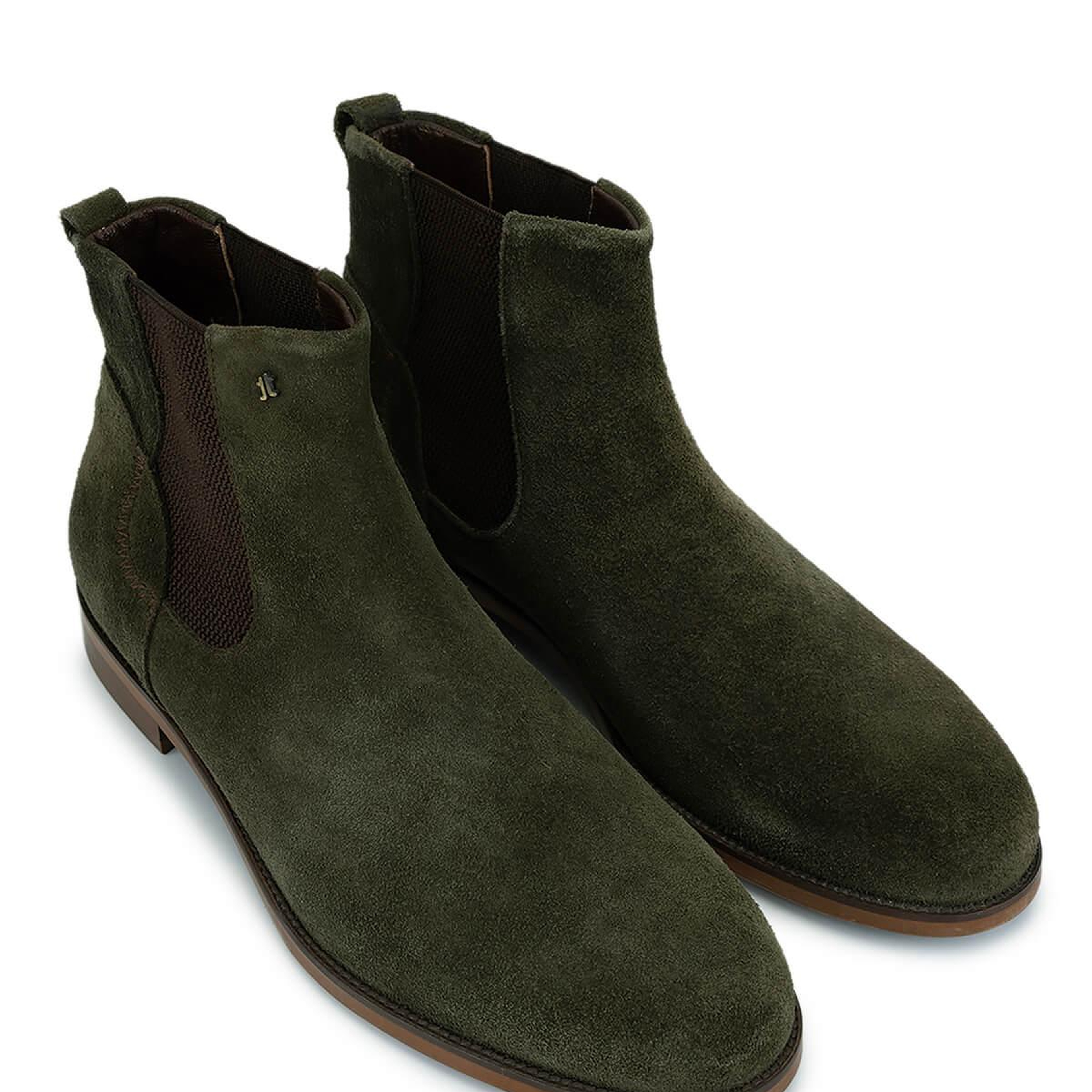 Tamer Tanca Erkek Hakiki Deri Haki Süet Casual Bot