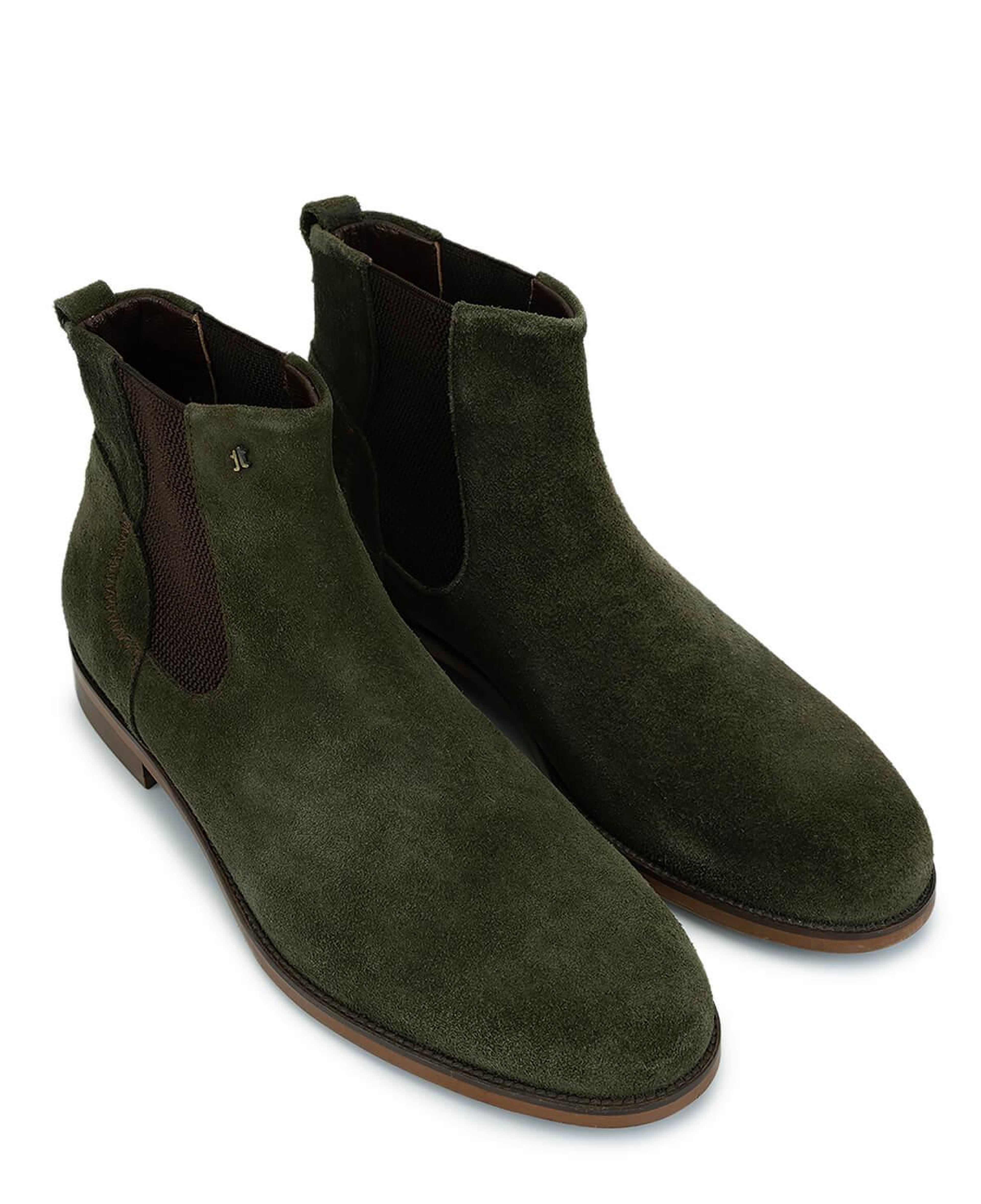 Tamer Tanca Erkek Hakiki Deri Haki Süet Casual Bot