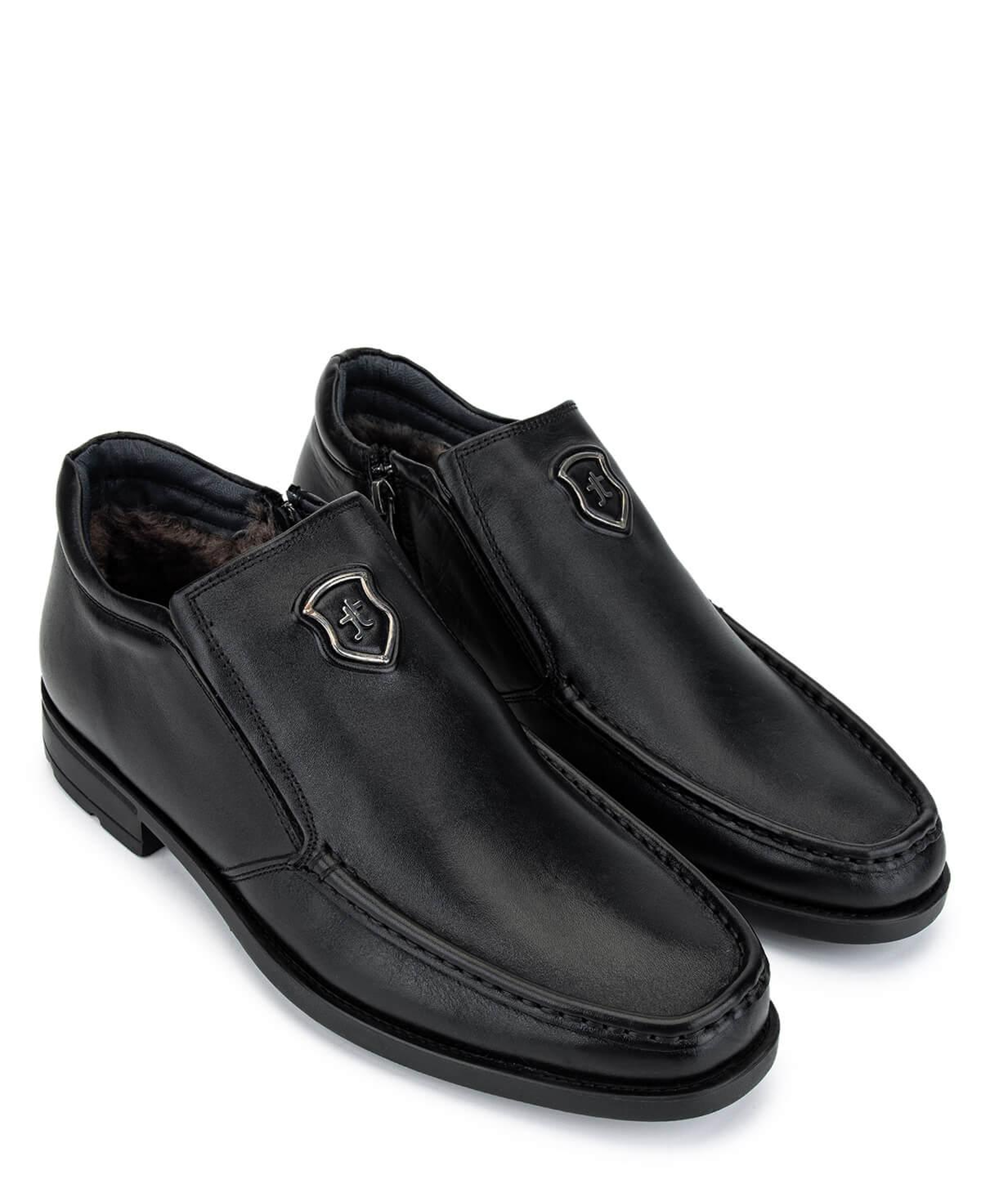 Tamer Tanca Erkek Hakiki Deri Siyah Klasik Bot