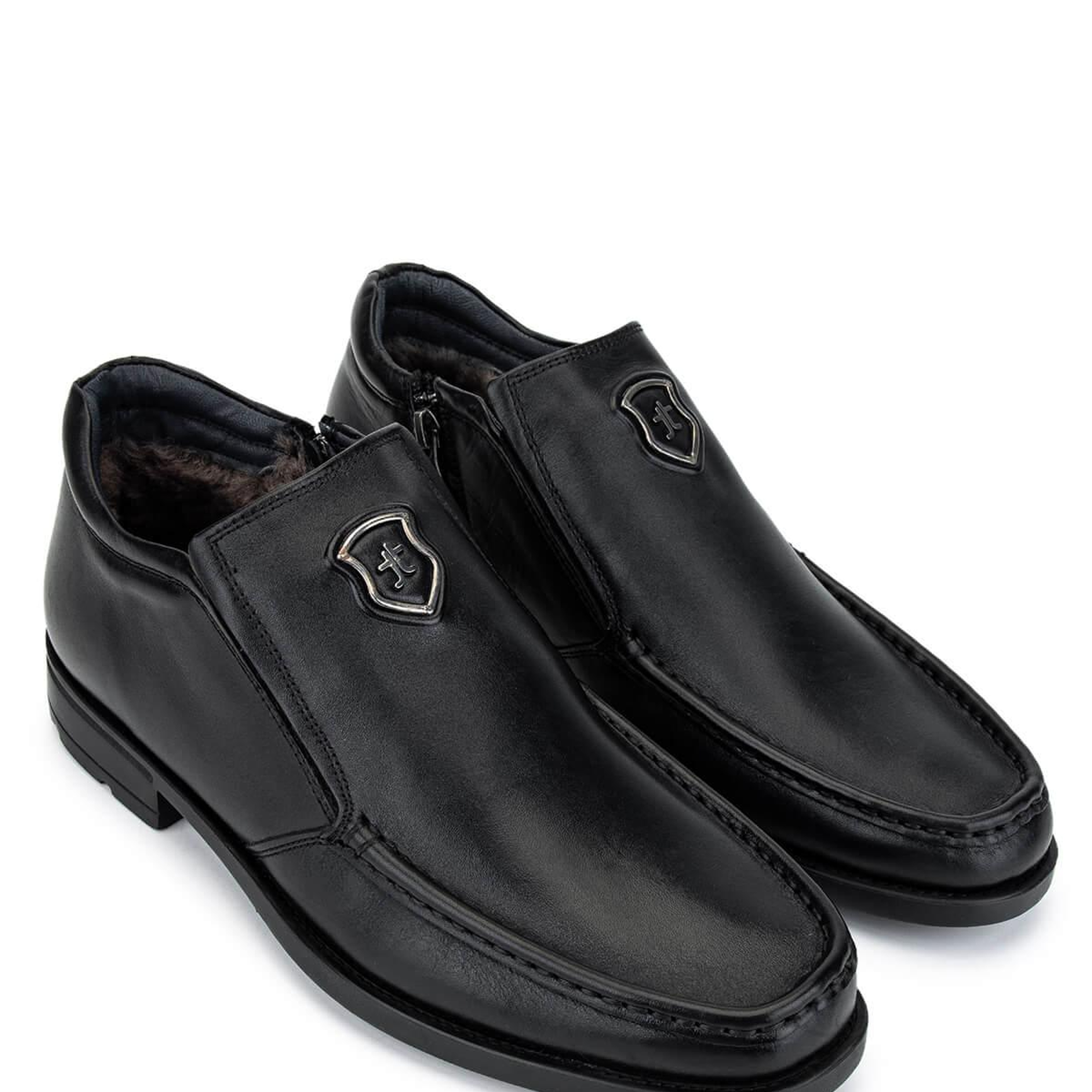 Tamer Tanca Erkek Hakiki Deri Siyah Klasik Bot