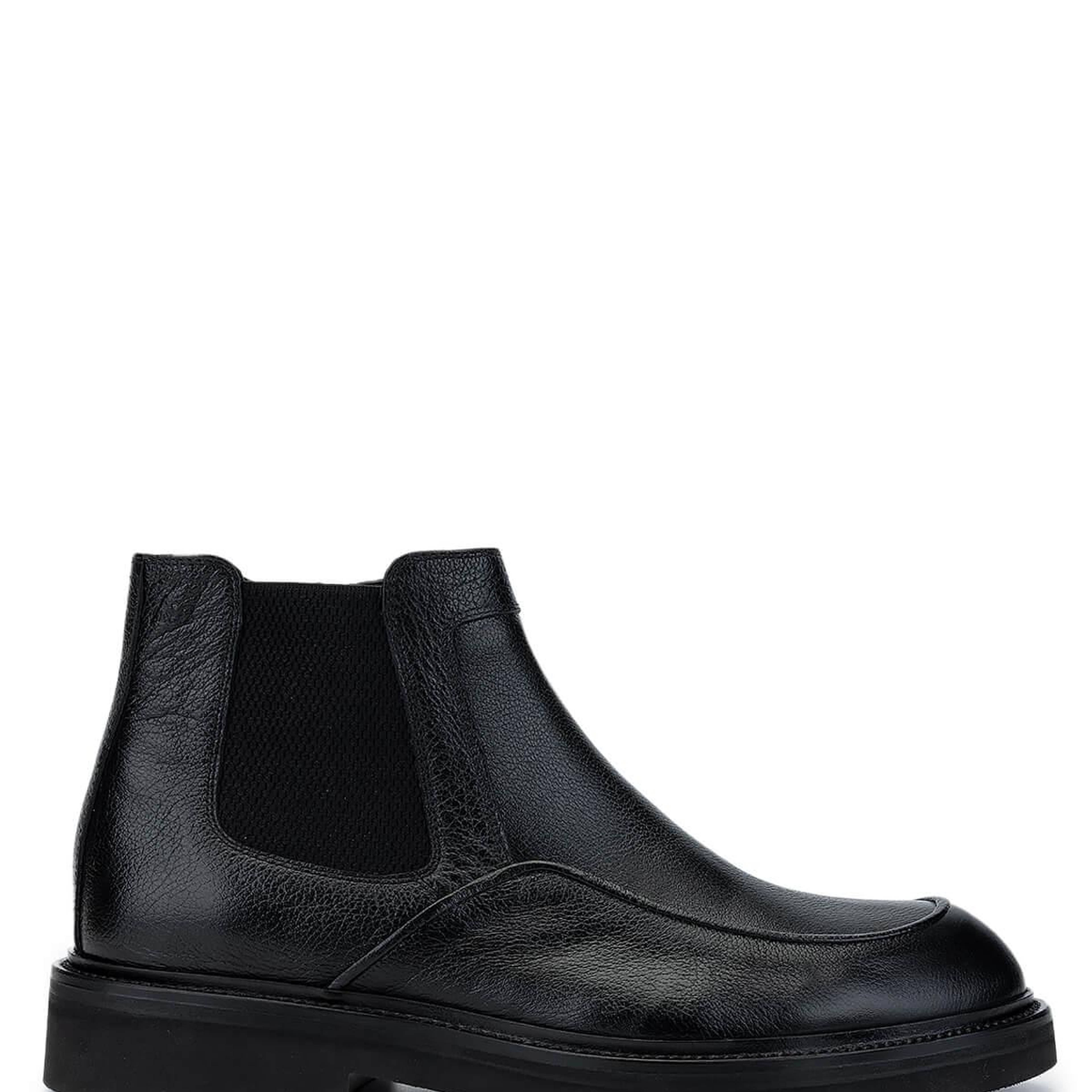 Tamer Tanca Erkek Hakiki Deri Siyah Deri Casual Bot